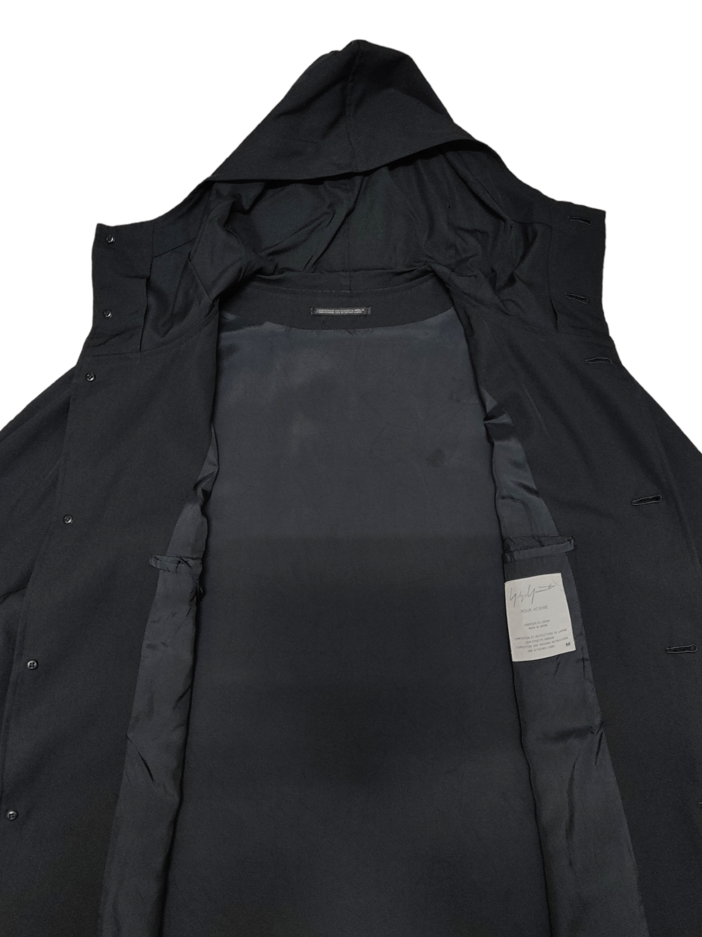Yohji Yamamoto 💥Rare💥AW99 Yohji Yamamoto Pour Homme Laine Wool Coat Size US M / EU 48-50 / 2 - 13 Thumbnail