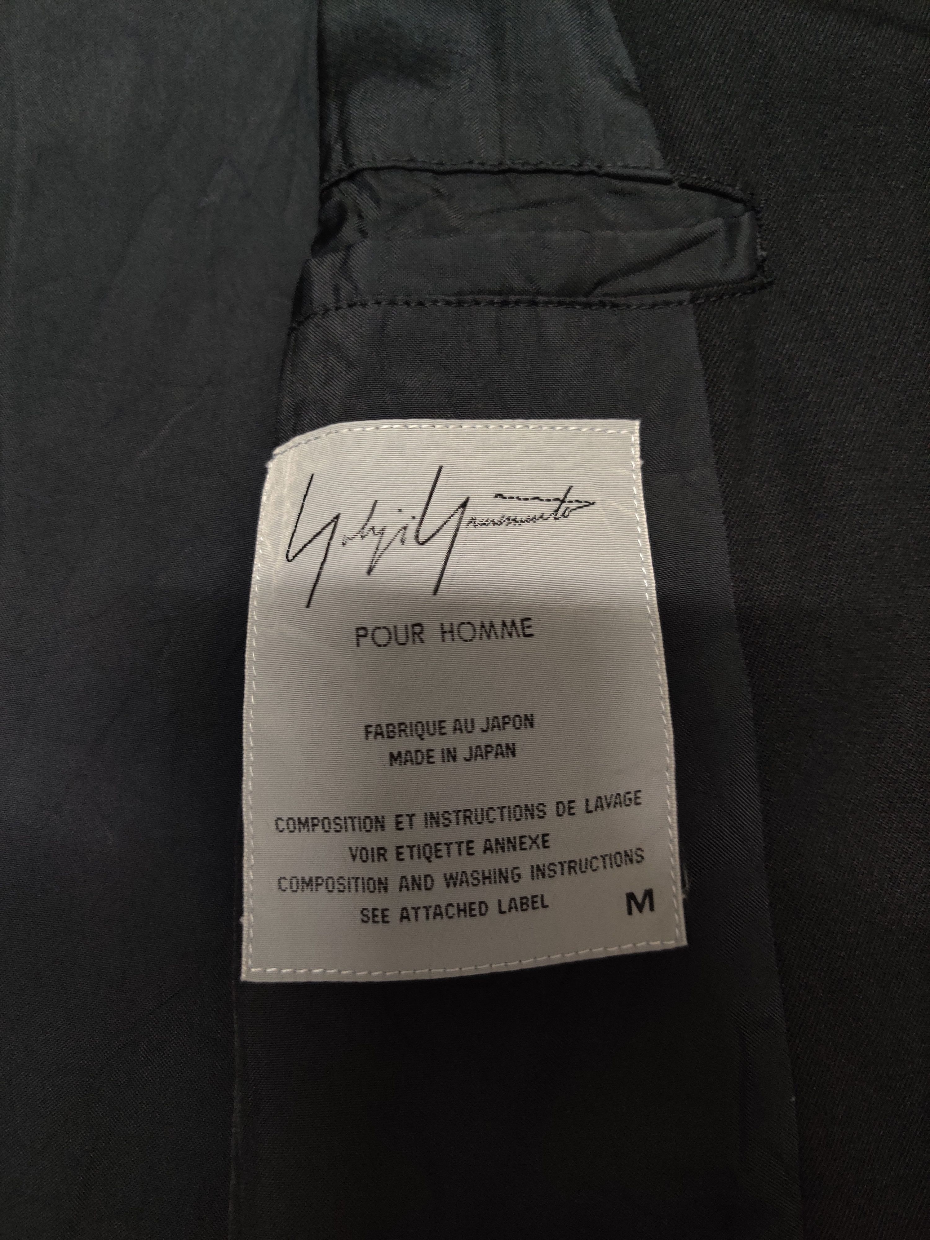 Yohji Yamamoto 💥Rare💥AW99 Yohji Yamamoto Pour Homme Laine Wool Coat Size US M / EU 48-50 / 2 - 15 Thumbnail