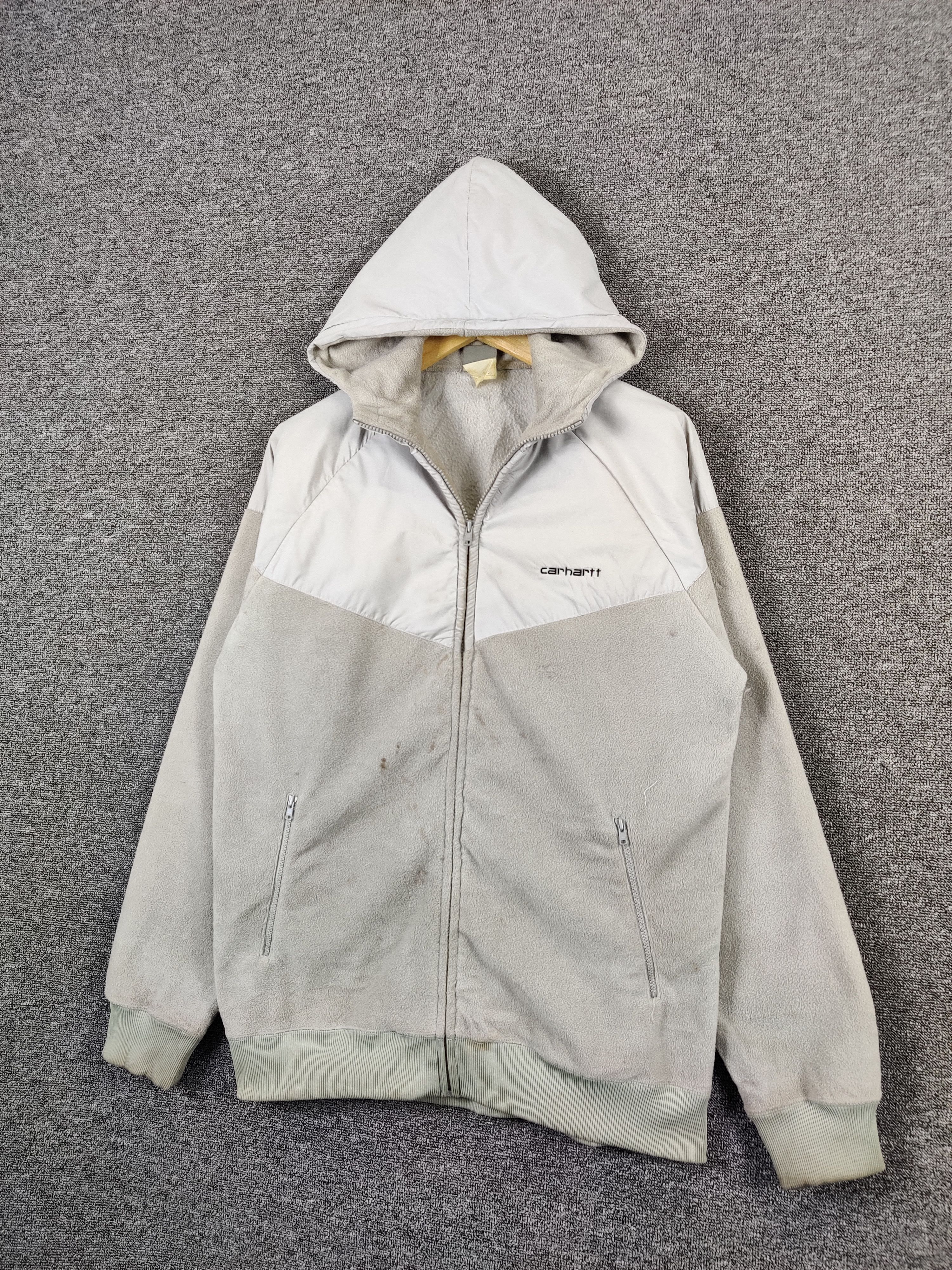 Carhartt Vintage Carhartt Fleece Zipper Hoodie Jacket Size US XL / EU 56 / 4 - 2 Thumbnail