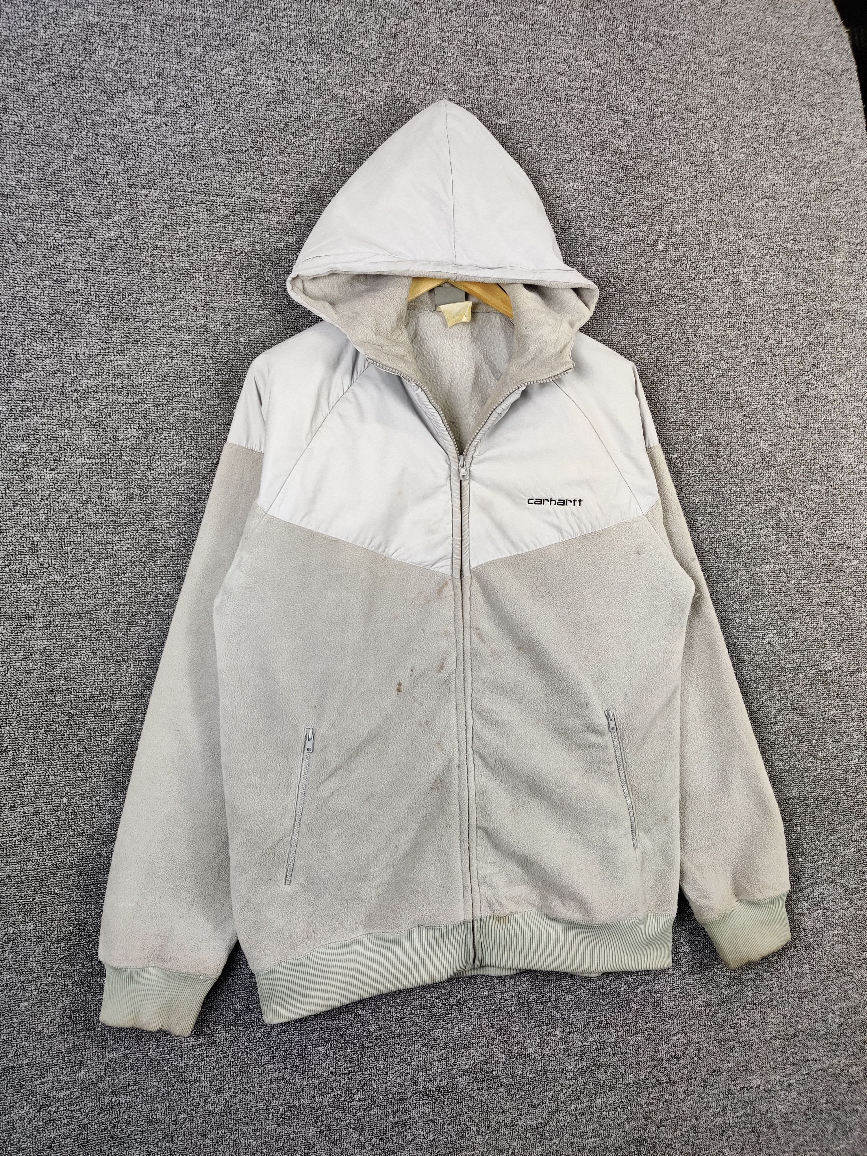 Carhartt Vintage Carhartt Fleece Zipper Hoodie Jacket Size US XL / EU 56 / 4 - 5 Thumbnail