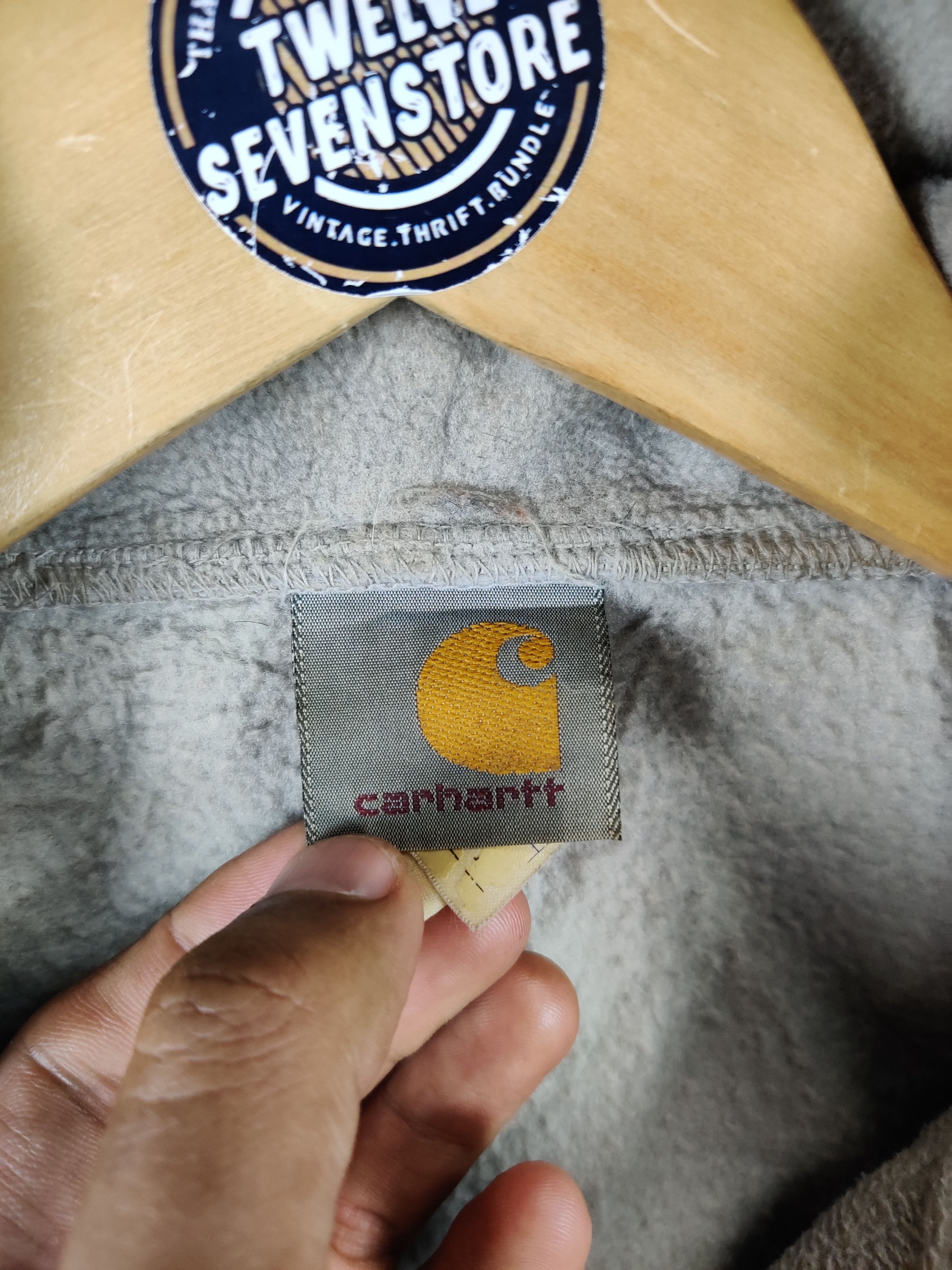 Carhartt Vintage Carhartt Fleece Zipper Hoodie Jacket Size US XL / EU 56 / 4 - 8 Thumbnail