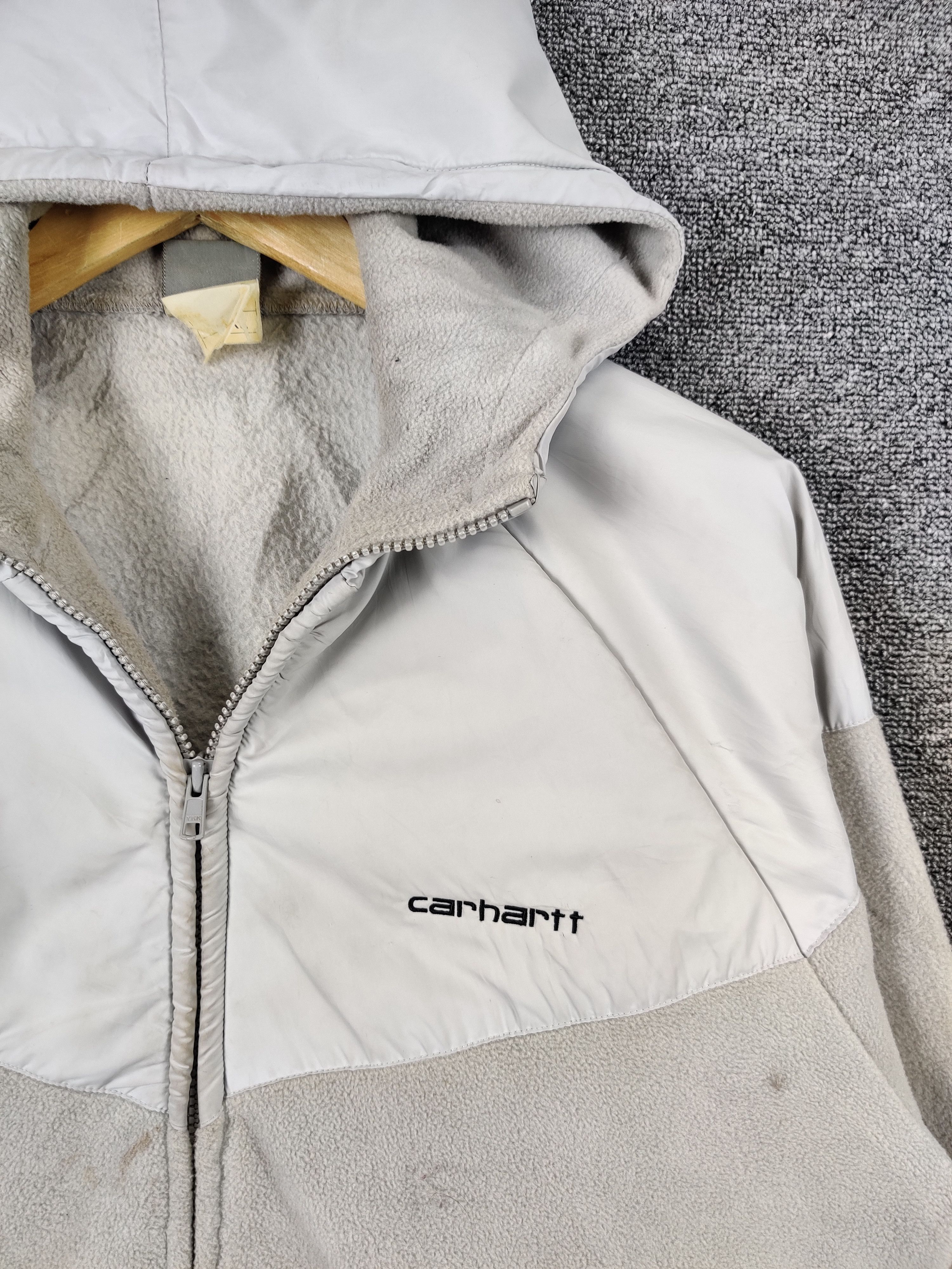 Carhartt Vintage Carhartt Fleece Zipper Hoodie Jacket Size US XL / EU 56 / 4 - 7 Thumbnail