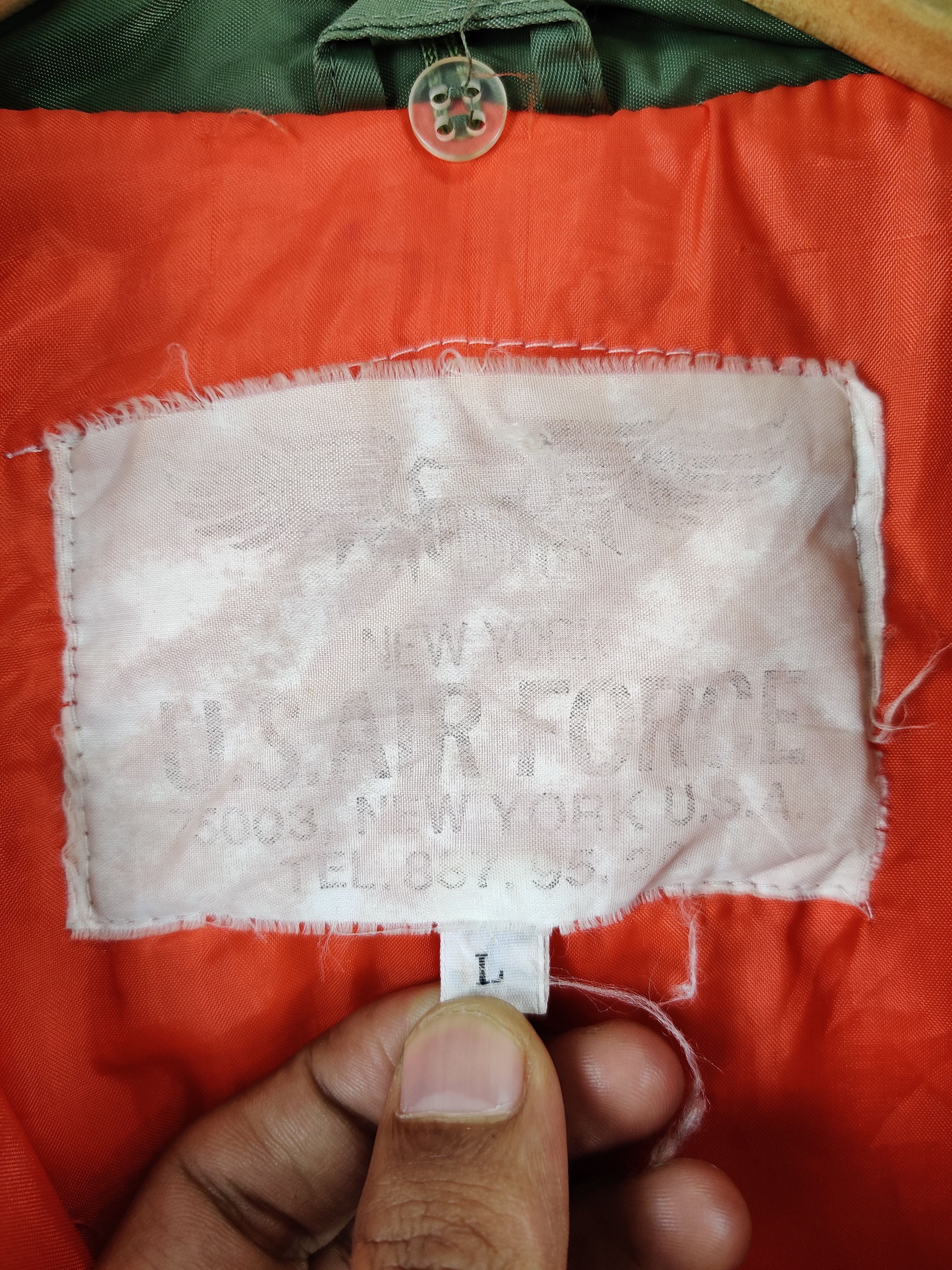 Vintage Vintage U.S Air Force Ma1 Flight Bomber Fur Jacket Size US L / EU 52-54 / 3 - 10 Thumbnail