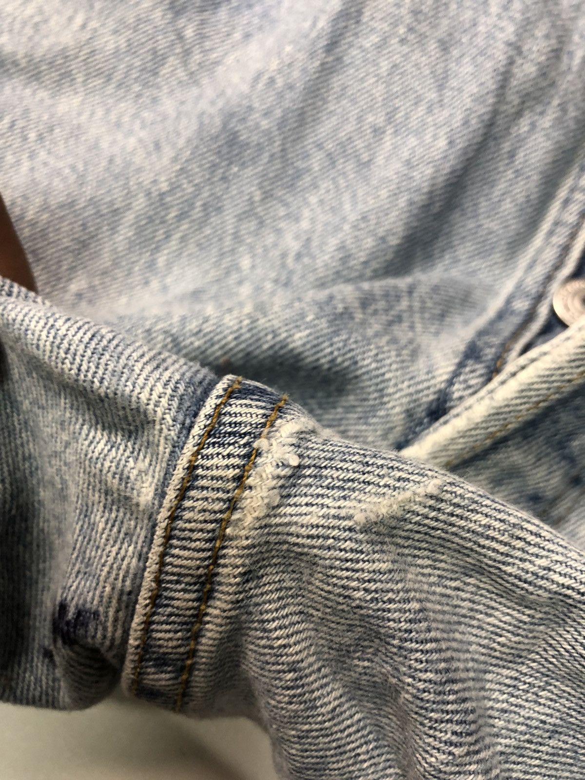 Levi's × Vintage VINTAGE 1993 LEVIS BLUE WASH DISSTRESSED GRUNGE DENIM Size US 30 / EU 46 - 6 Thumbnail