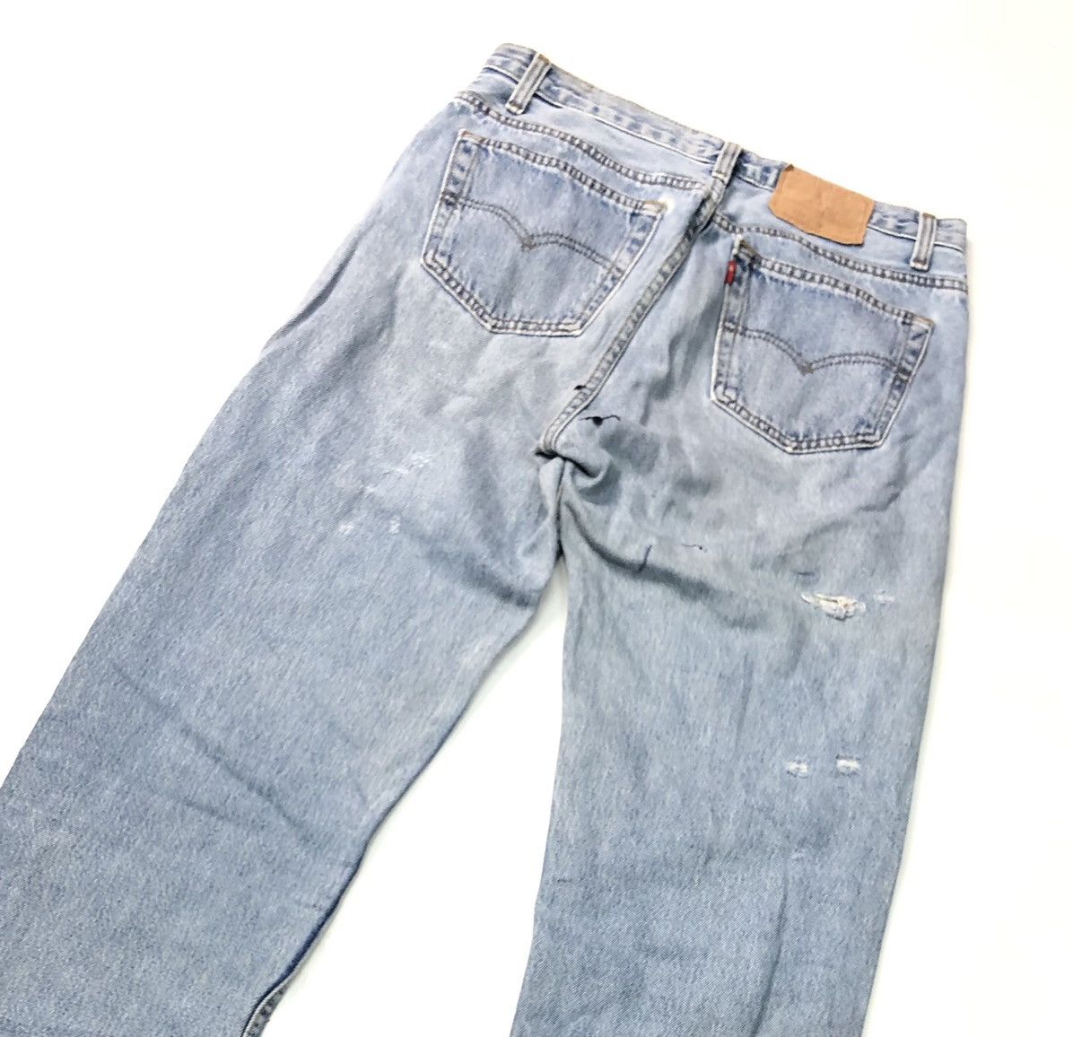 Levi's × Vintage VINTAGE 1993 LEVIS BLUE WASH DISSTRESSED GRUNGE DENIM Size US 30 / EU 46 - 11 Thumbnail