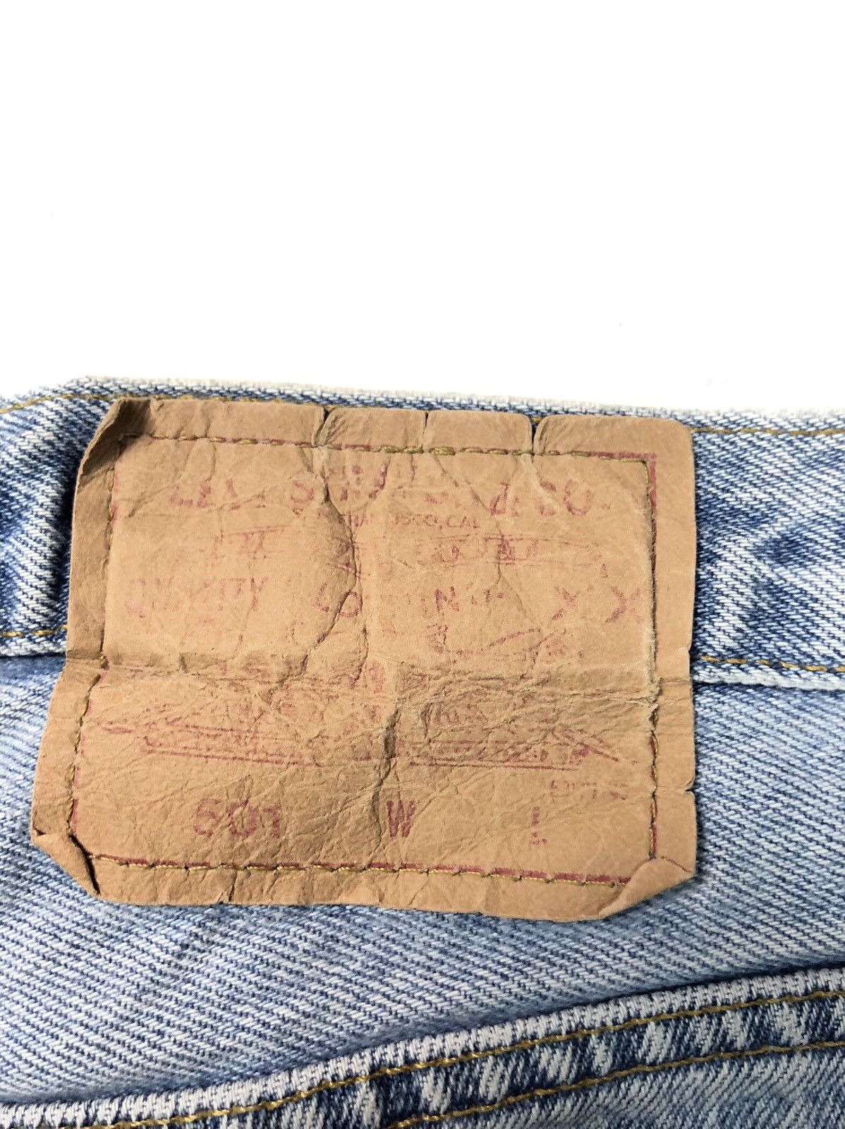 Levi's × Vintage VINTAGE 1993 LEVIS BLUE WASH DISSTRESSED GRUNGE DENIM Size US 30 / EU 46 - 15 Thumbnail