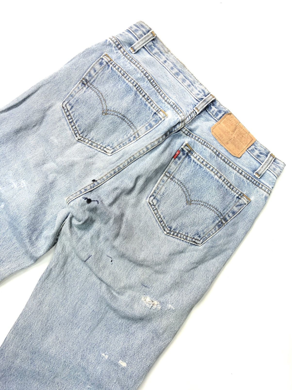 Levi's × Vintage VINTAGE 1993 LEVIS BLUE WASH DISSTRESSED GRUNGE DENIM Size US 30 / EU 46 - 12 Thumbnail