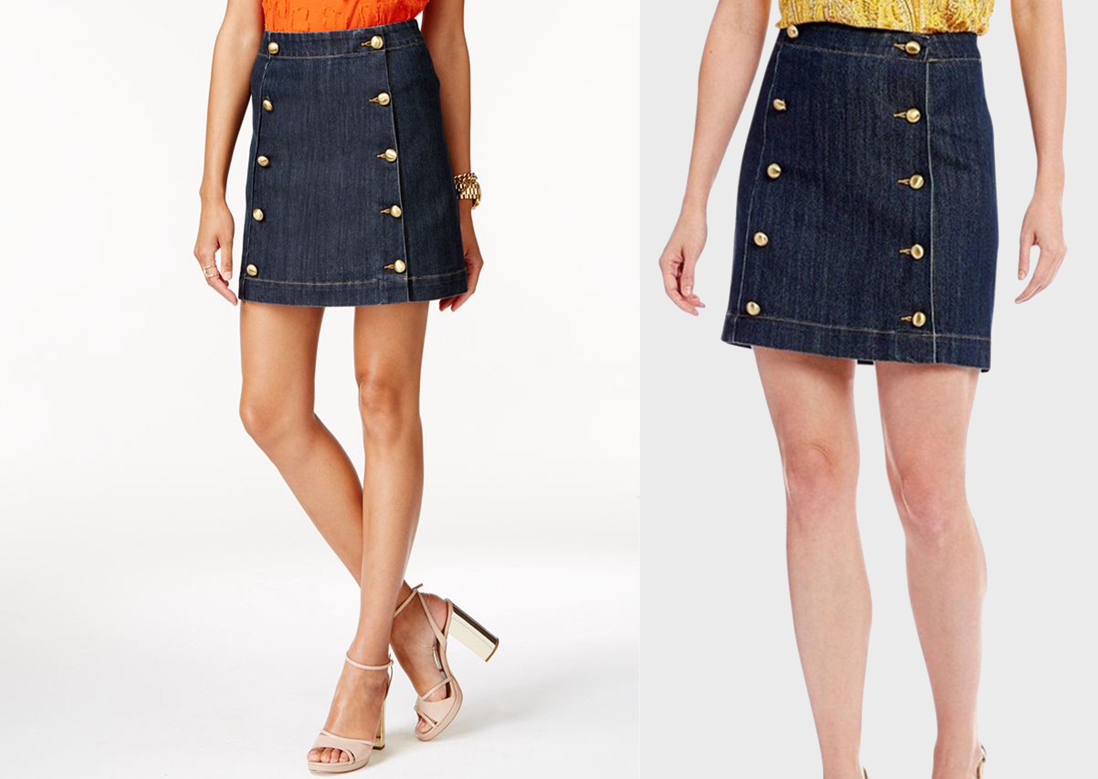 Michael Kors Michael Kors denim mini skirt Size 27" / US 4 / IT 40 - 2 Thumbnail