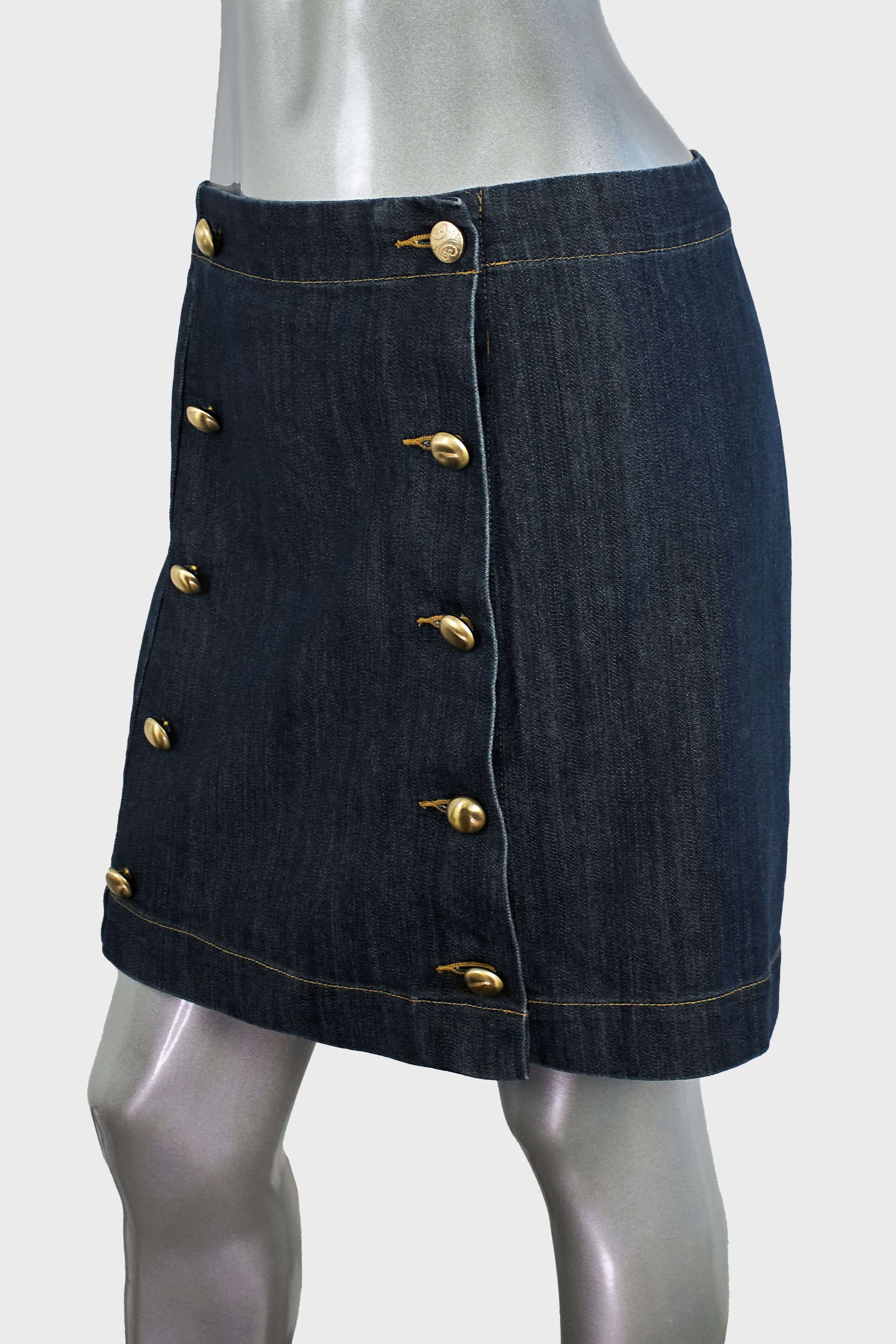 Michael Kors Michael Kors denim mini skirt Size 27" / US 4 / IT 40 - 6 Thumbnail