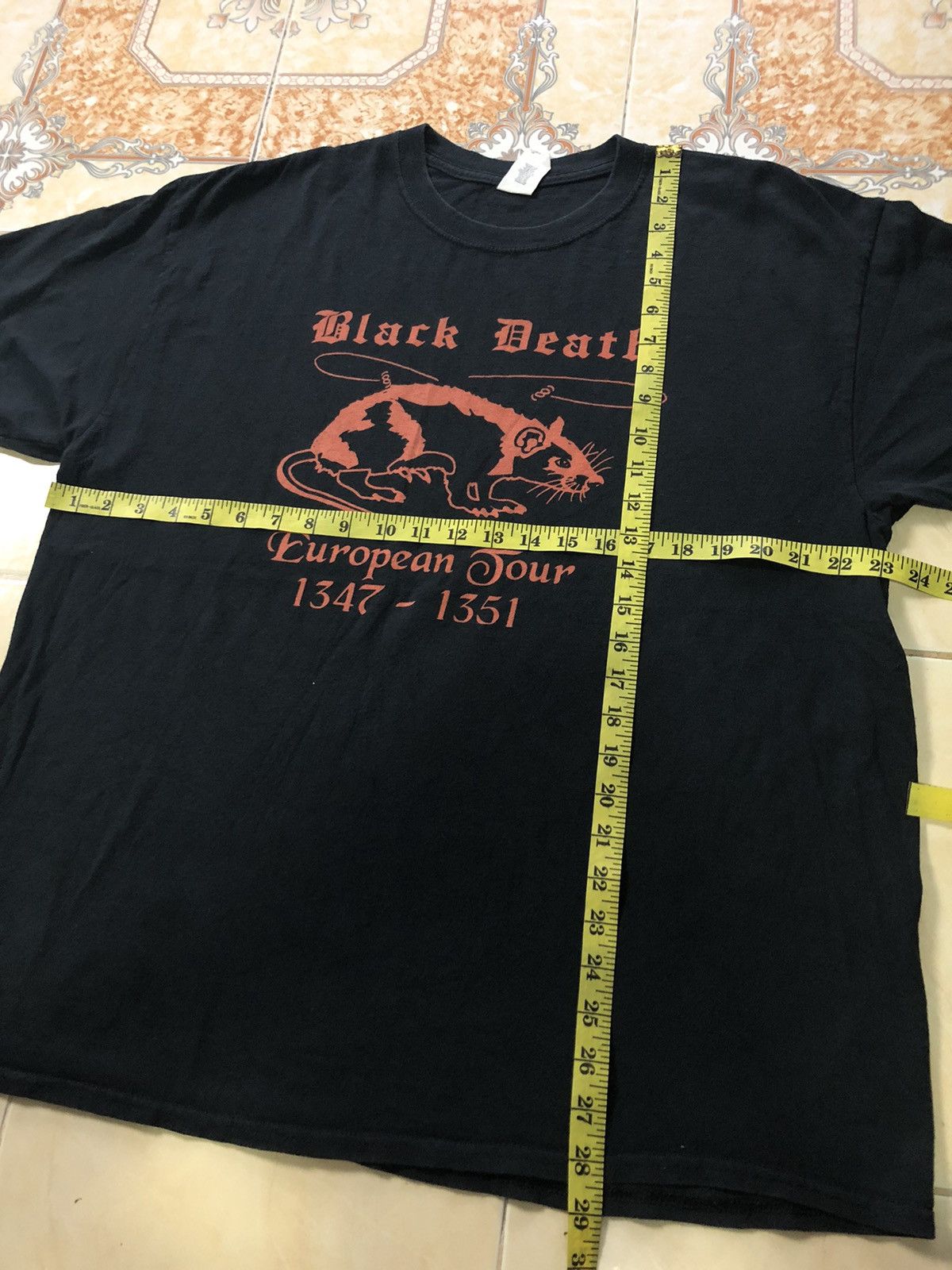 Band Tees × Vintage BLACK DEATH AMERICAN HEAVY METAL BAND SHIRT Size US XL / EU 56 / 4 - 6 Thumbnail