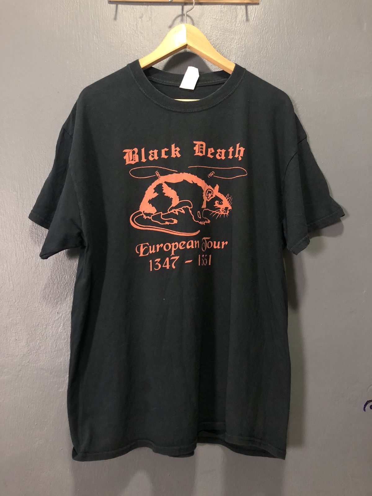 Band Tees × Vintage BLACK DEATH AMERICAN HEAVY METAL BAND SHIRT Size US XL / EU 56 / 4 - 1 Thumbnail