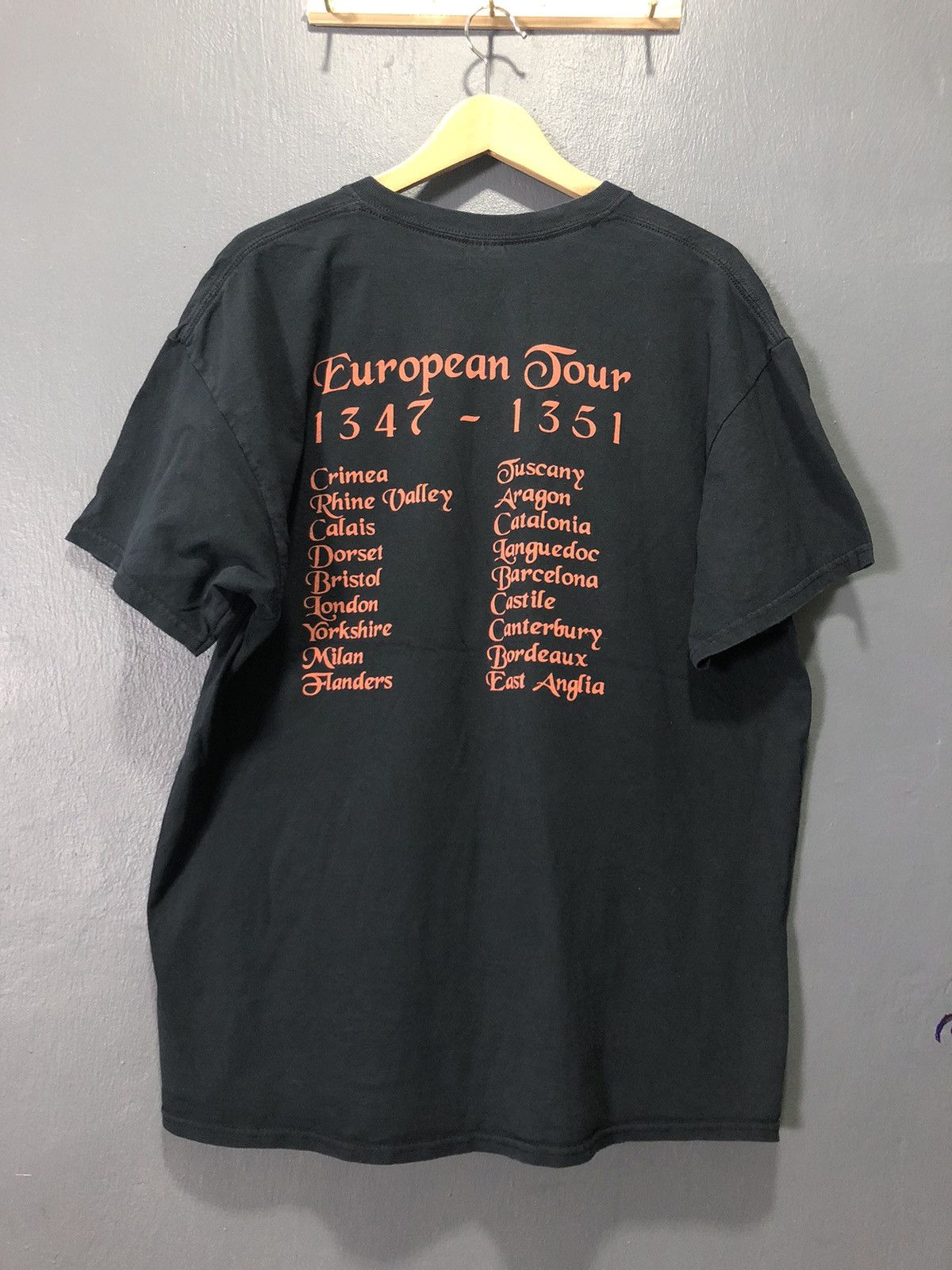 Band Tees × Vintage BLACK DEATH AMERICAN HEAVY METAL BAND SHIRT Size US XL / EU 56 / 4 - 4 Thumbnail