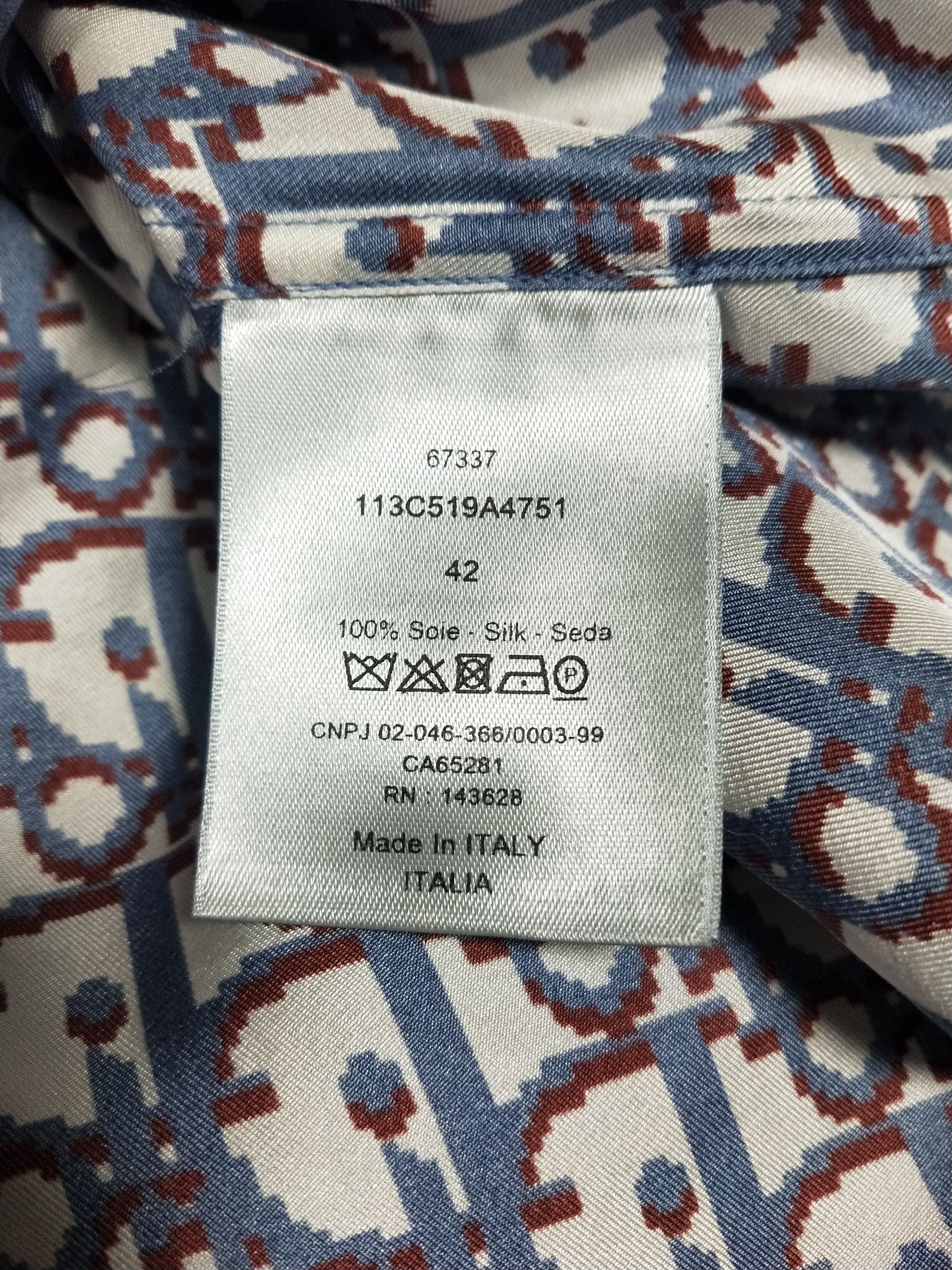 Dior Oblique Pixel Hawaiian Shirt Size US XL / EU 56 / 4 - 5 Thumbnail