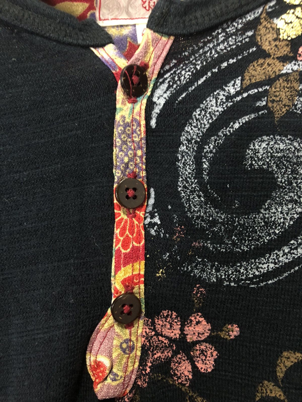 Japanese Brand GOLD FISH/SAKURA JAPANESE SUKAJAN LONG SLEEVE SHIRT YAKUZA Size US L / EU 52-54 / 3 - 4 Thumbnail