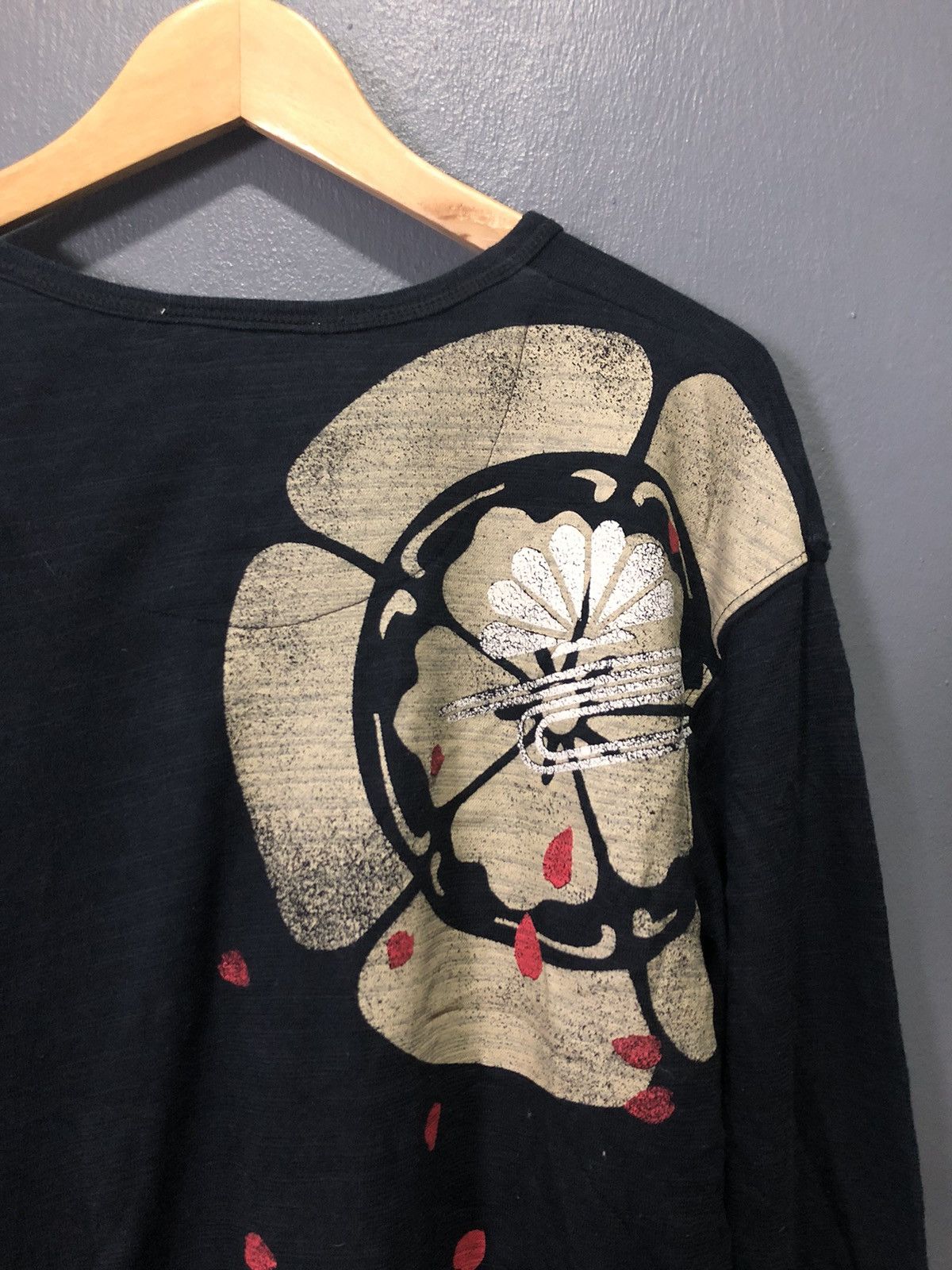 Japanese Brand GOLD FISH/SAKURA JAPANESE SUKAJAN LONG SLEEVE SHIRT YAKUZA Size US L / EU 52-54 / 3 - 8 Thumbnail