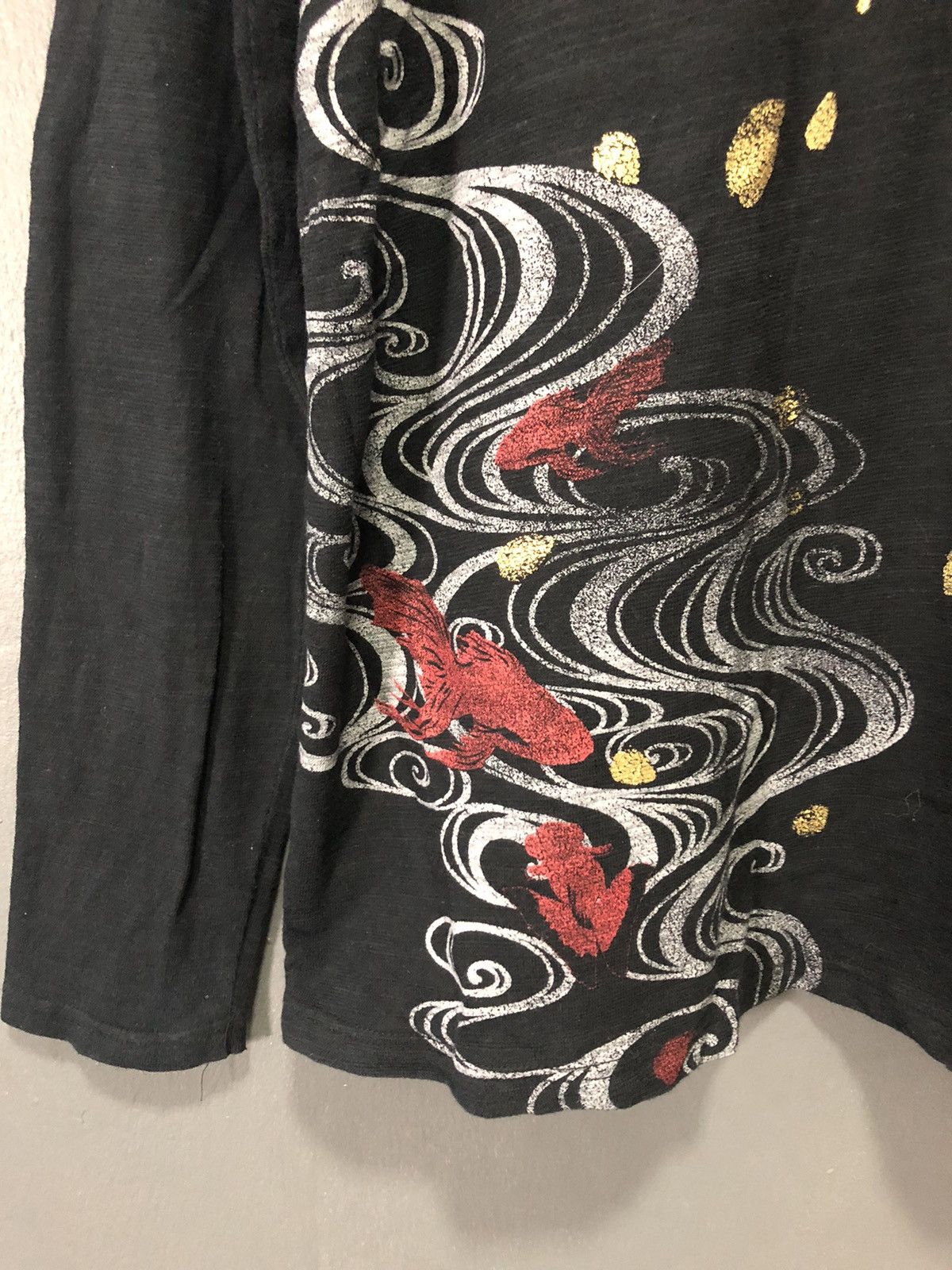 Japanese Brand GOLD FISH/SAKURA JAPANESE SUKAJAN LONG SLEEVE SHIRT YAKUZA Size US L / EU 52-54 / 3 - 3 Thumbnail