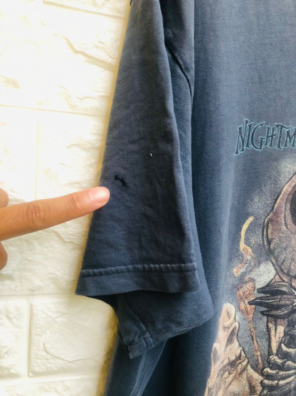 Vintage Vintage Tim Burton Nightmare Before Chrismas Movie Shirt Size US XL / EU 56 / 4 - 10 Thumbnail