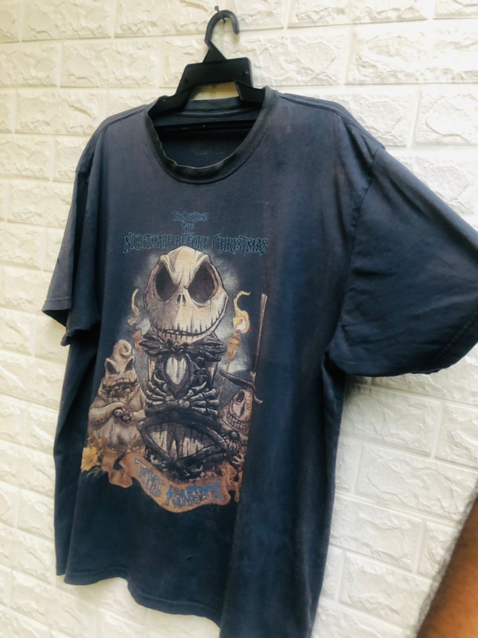 Vintage Vintage Tim Burton Nightmare Before Chrismas Movie Shirt Size US XL / EU 56 / 4 - 4 Thumbnail