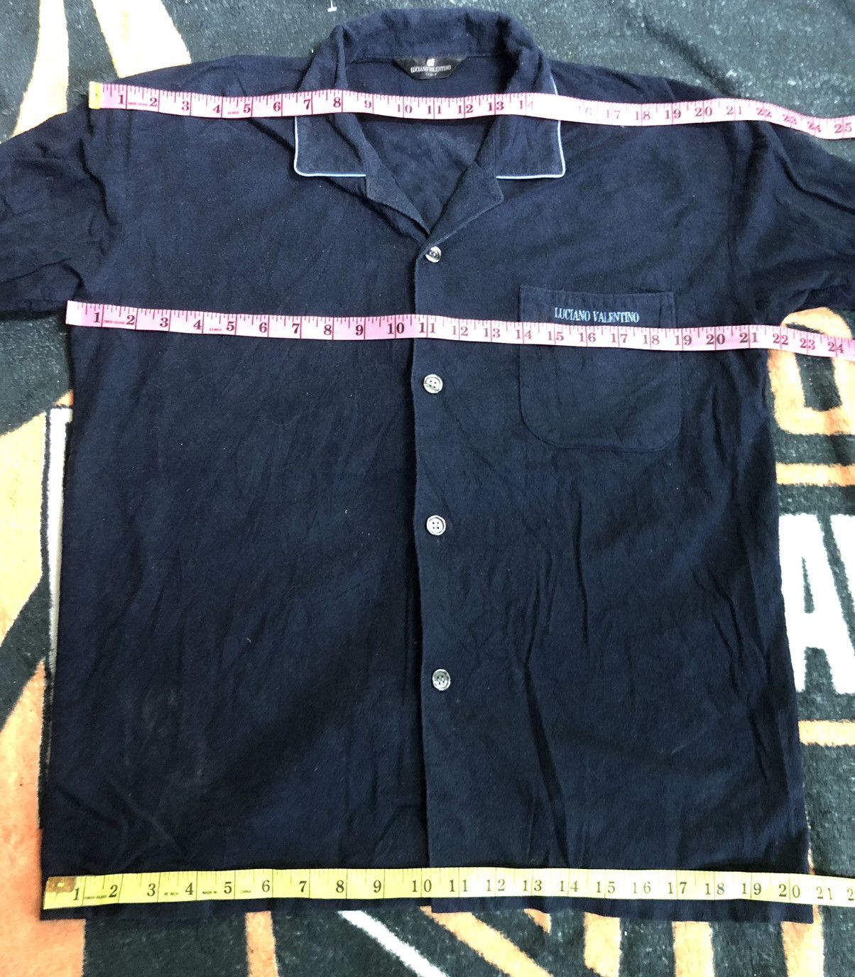 Designer × Valentino × Vintage VINTAGE LUCIANO VALENTINO ITALY BED SHIRT FLEECE Size US M / EU 48-50 / 2 - 9 Thumbnail