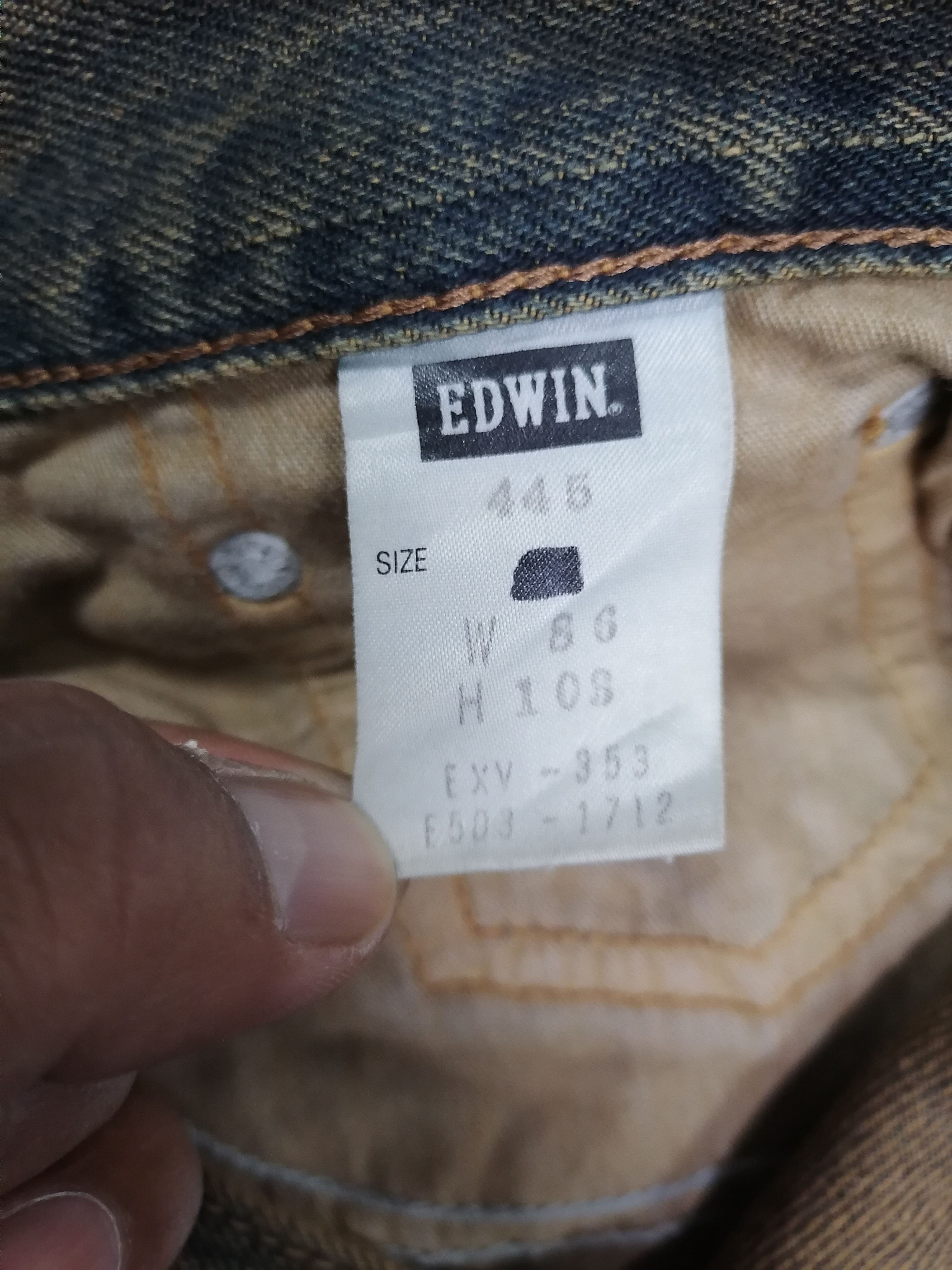Japanese Brand × Vintage Sickkk🔥Edwin Super Rusty Baggy Distressed Denim Pants⚡⚡⚡ Size US 33 - 10 Thumbnail