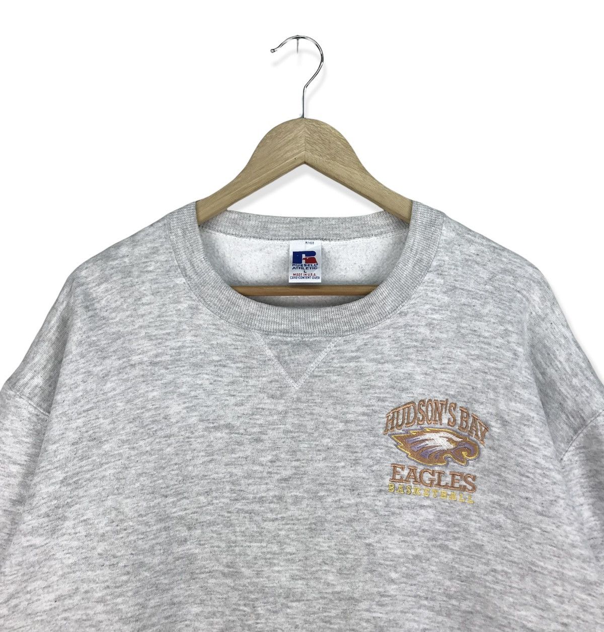 MLB Vintage Hudson’s Bay Eagles Basketball Sweatshirt Size US L / EU 52-54 / 3 - 2 Thumbnail