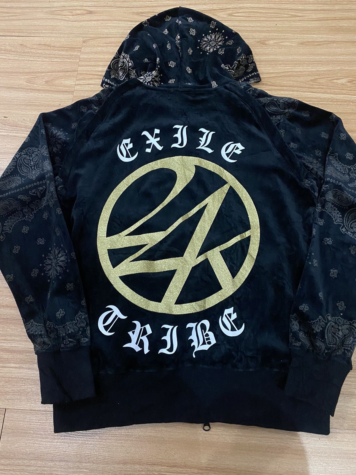 Designer × Fifty Karats × Japanese Brand GK90 24 KARATS EXILE CRIBE FLEXIBLE BANDANA HODDIES Size US M / EU 48-50 / 2 - 4 Thumbnail
