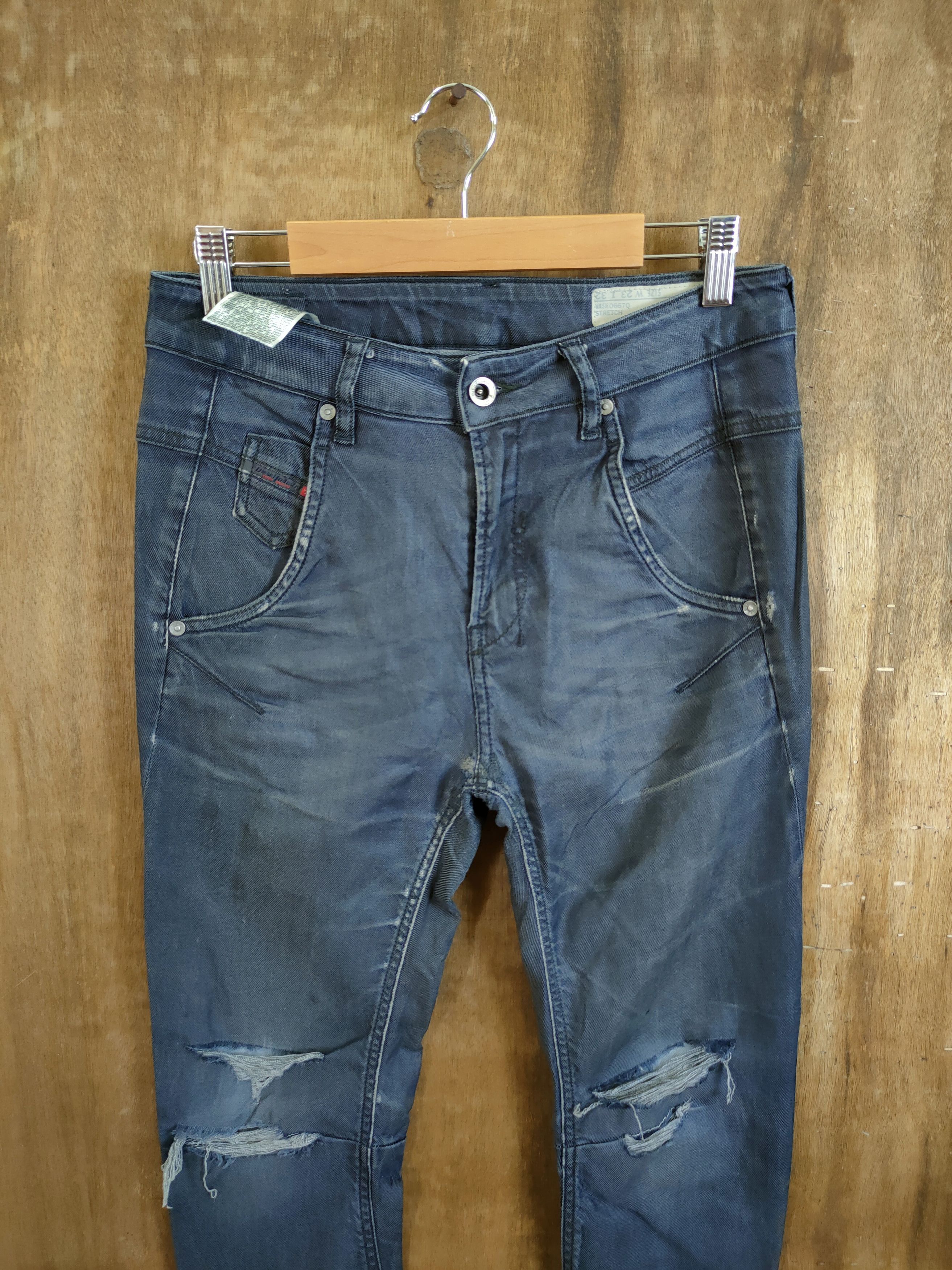 Diesel Diesel Fayza black distressed denim pants #46-748 Size US 30 / EU 46 - 3 Thumbnail
