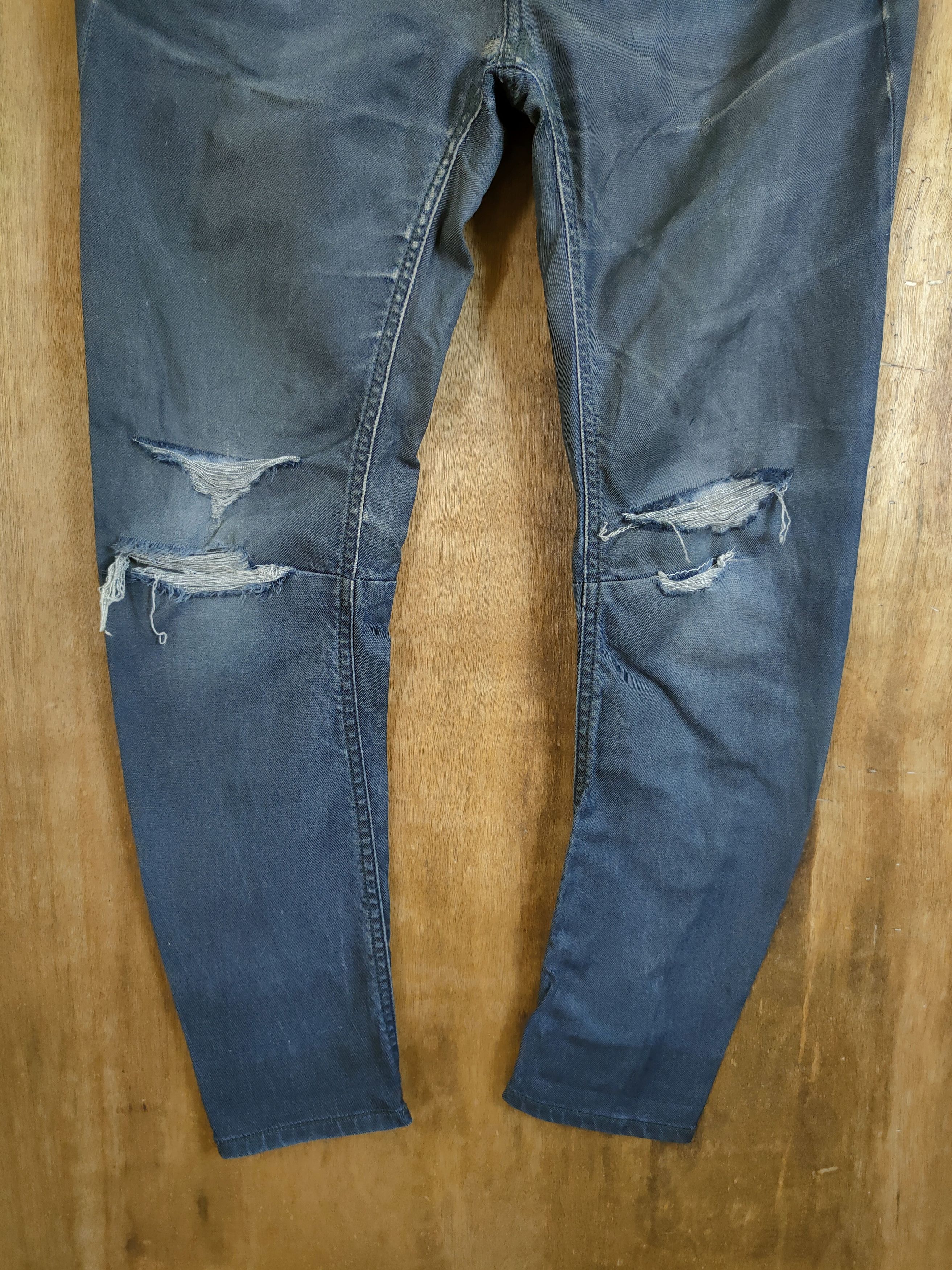 Diesel Diesel Fayza black distressed denim pants #46-748 Size US 30 / EU 46 - 2 Thumbnail