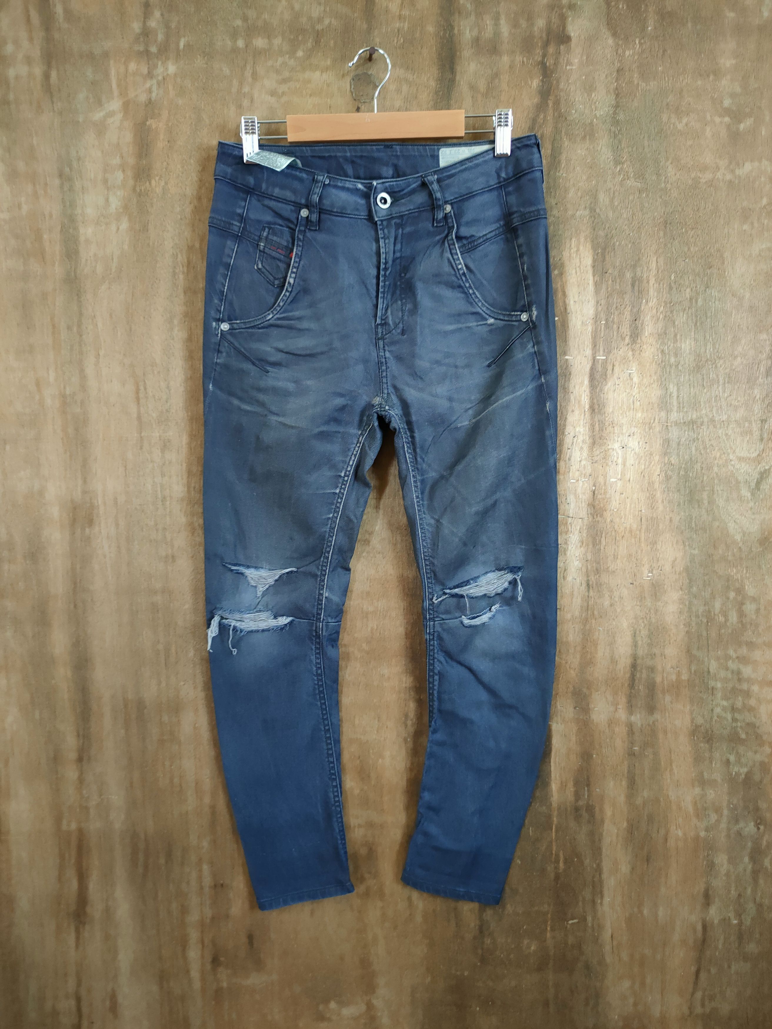Diesel Diesel Fayza black distressed denim pants #46-748 Size US 30 / EU 46 - 1 Thumbnail