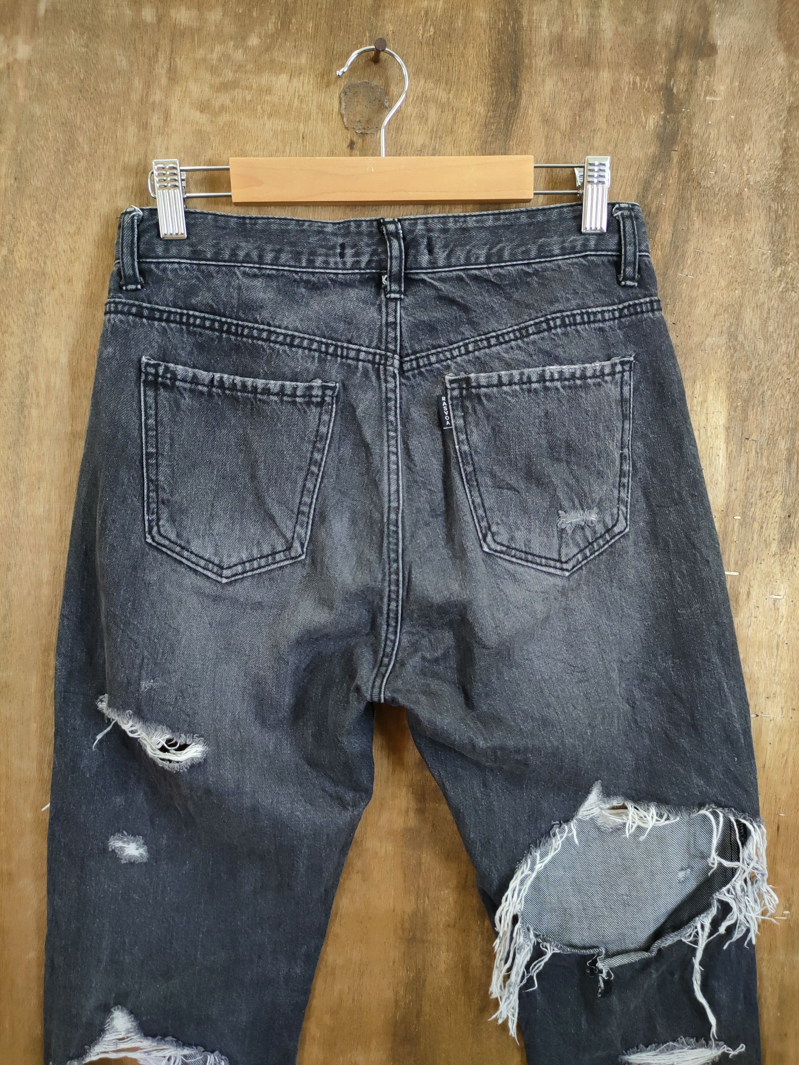 Japanese Brand D Rasvoa distressed denim streetwear punk #46-965 Size US 28 / EU 44 - 9 Thumbnail