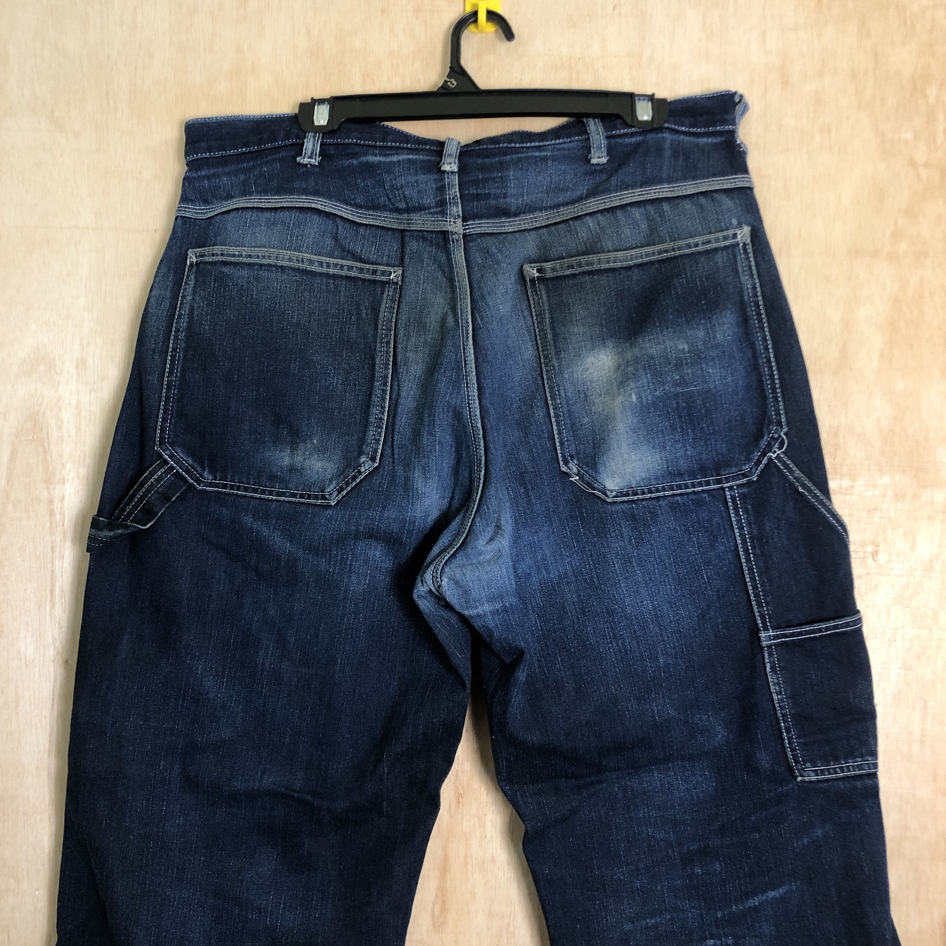 Japanese Brand DLL GU Blue japan distressed Denim jeans carpenter #c009DL Size US 36 / EU 52 - 7 Thumbnail