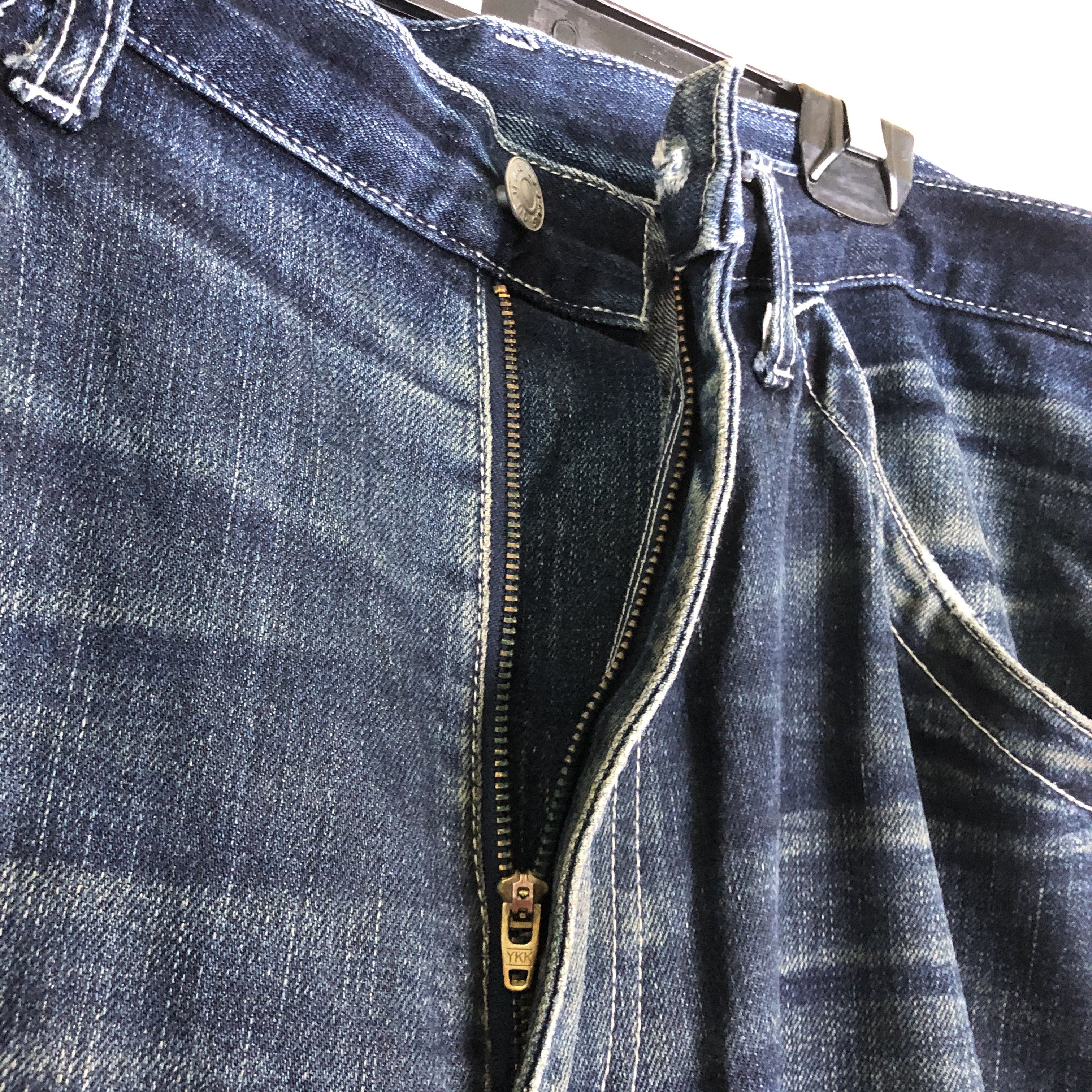 Japanese Brand DLL GU Blue japan distressed Denim jeans carpenter #c009DL Size US 36 / EU 52 - 5 Thumbnail