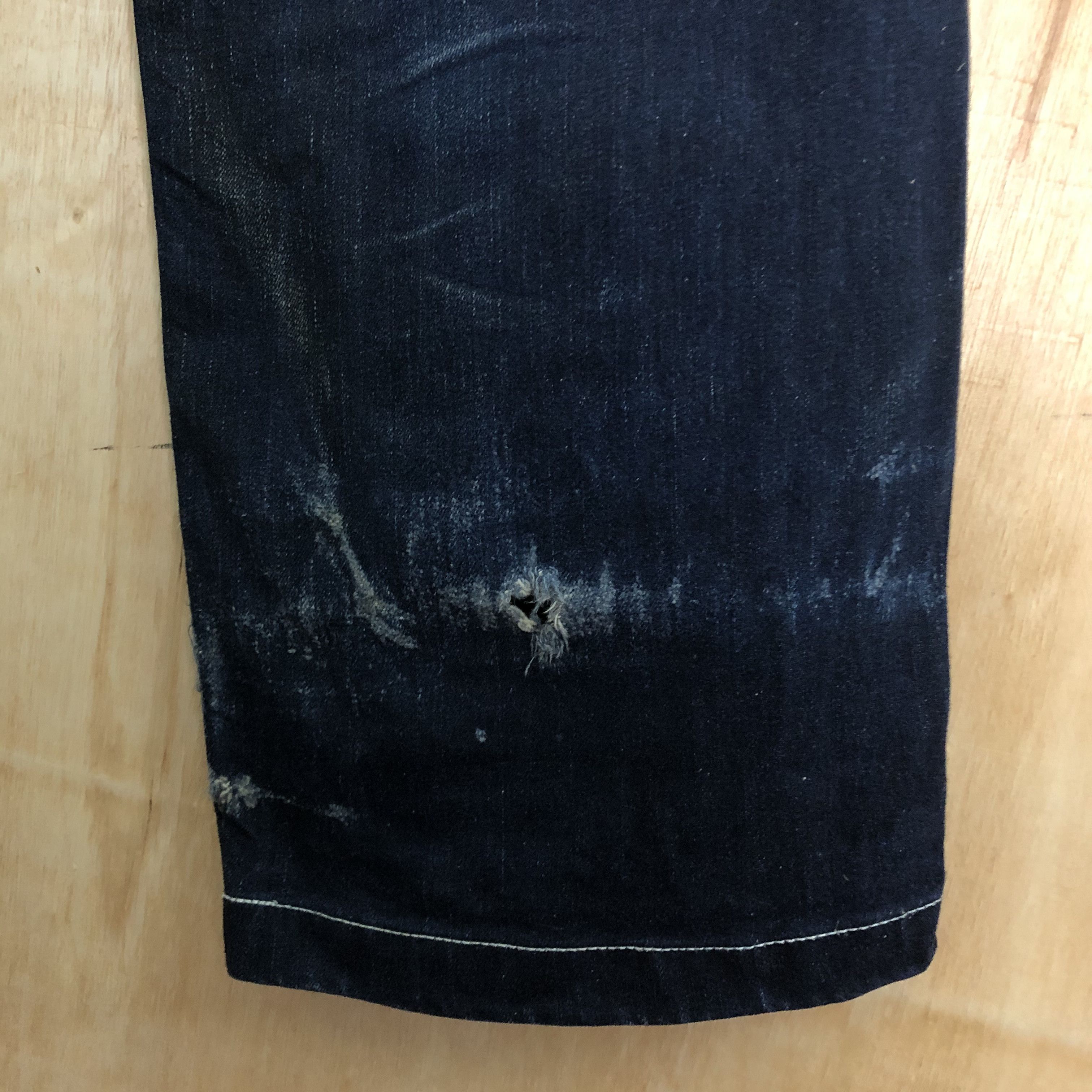 Japanese Brand DLL GU Blue japan distressed Denim jeans carpenter #c009DL Size US 36 / EU 52 - 9 Thumbnail