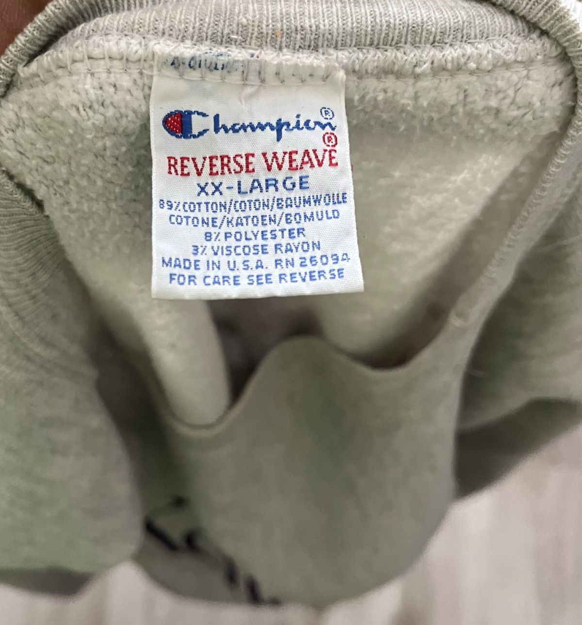 Champion Vintage Champion Reverse Weave Grey Sweatshirt Size US L / EU 52-54 / 3 - 2 Thumbnail