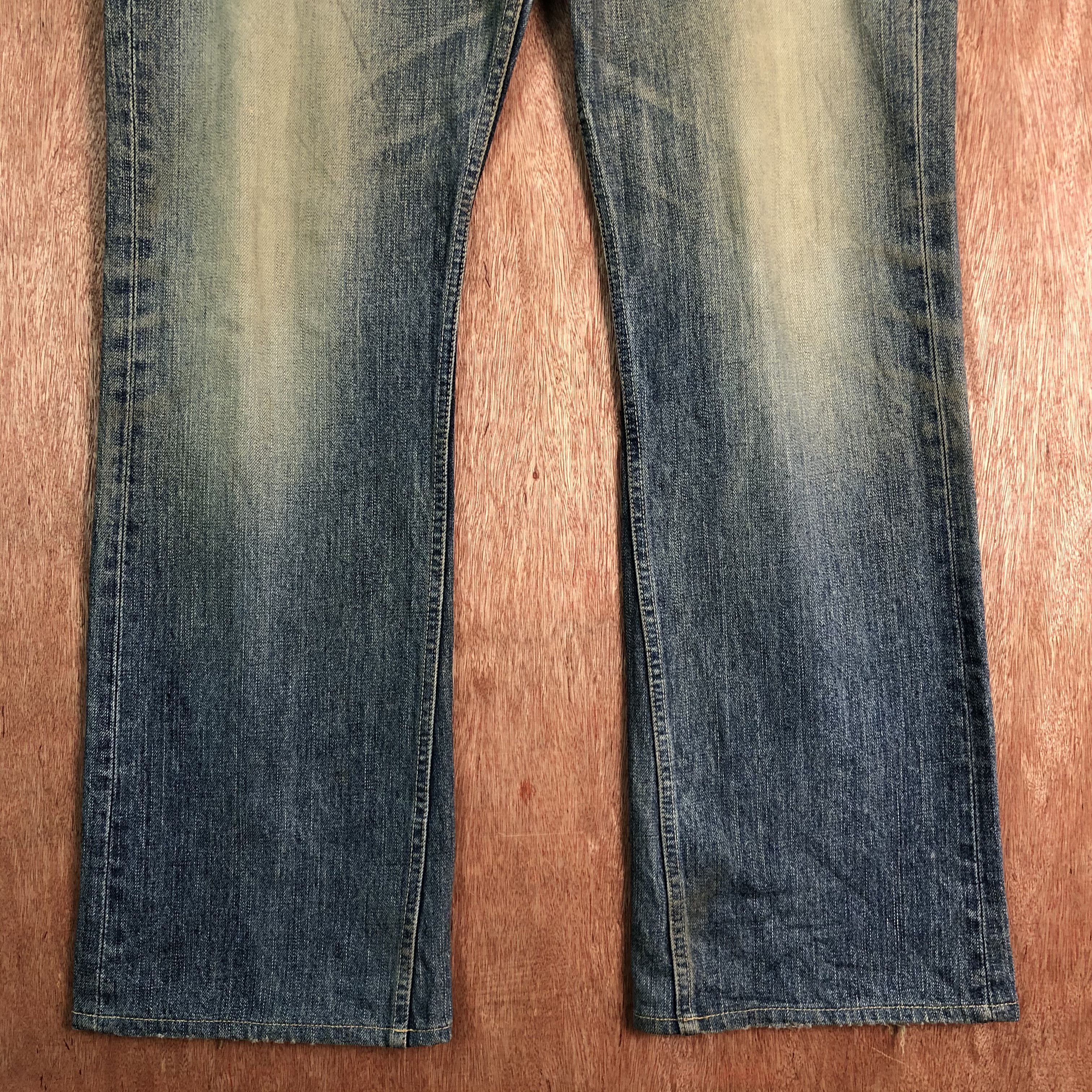 United Arrows DLL United Arrow Japan Blue distressed Denim Pants #c085 Size US 35 - 3 Thumbnail