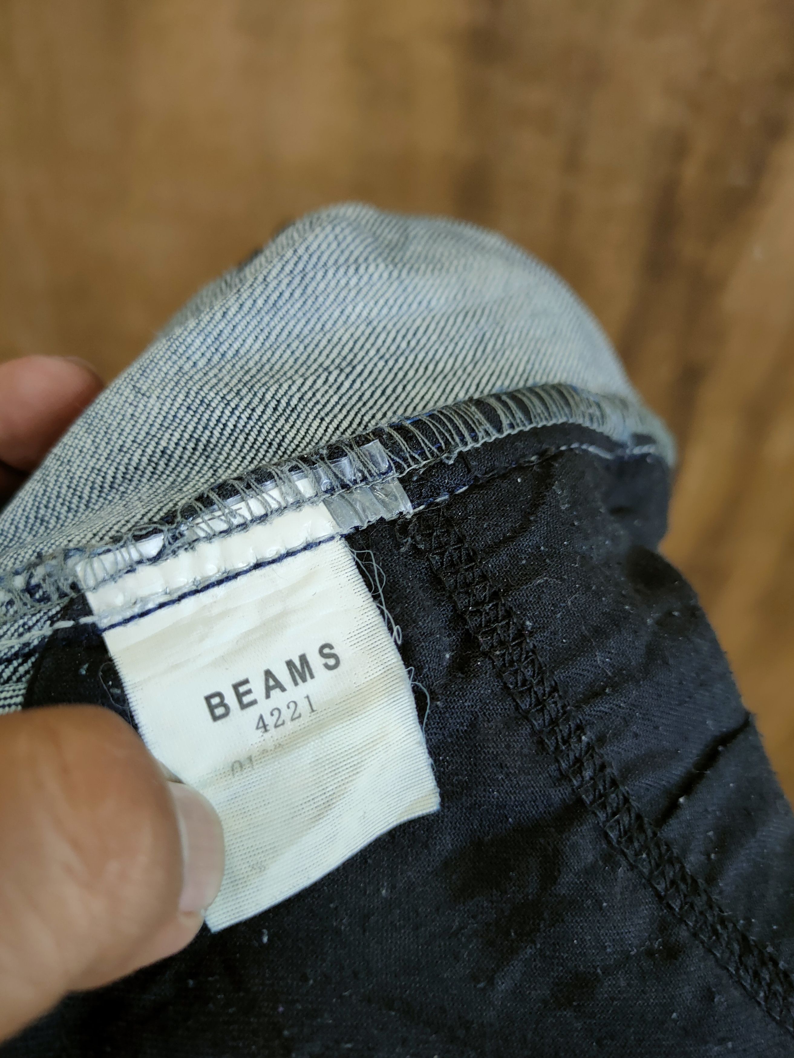 Beams Plus Beams Hearts blue denim jeans pants #46-738 Size US 33 - 12 Thumbnail