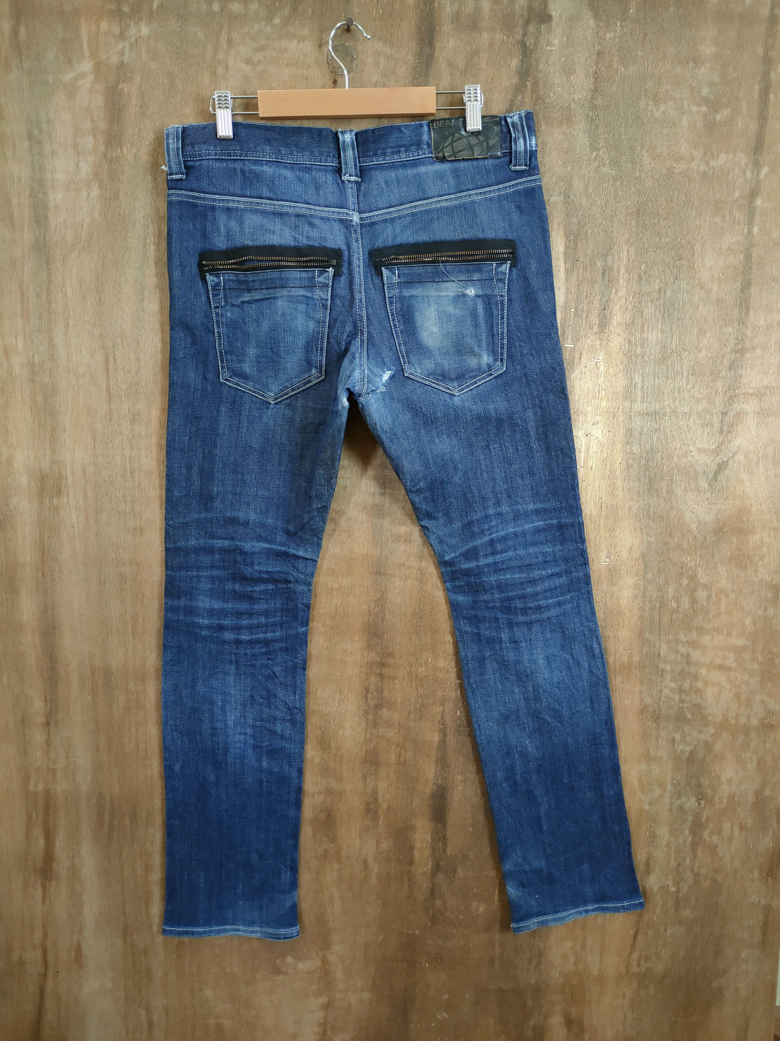 Beams Plus Beams Hearts blue denim jeans pants #46-738 Size US 33 - 5 Thumbnail