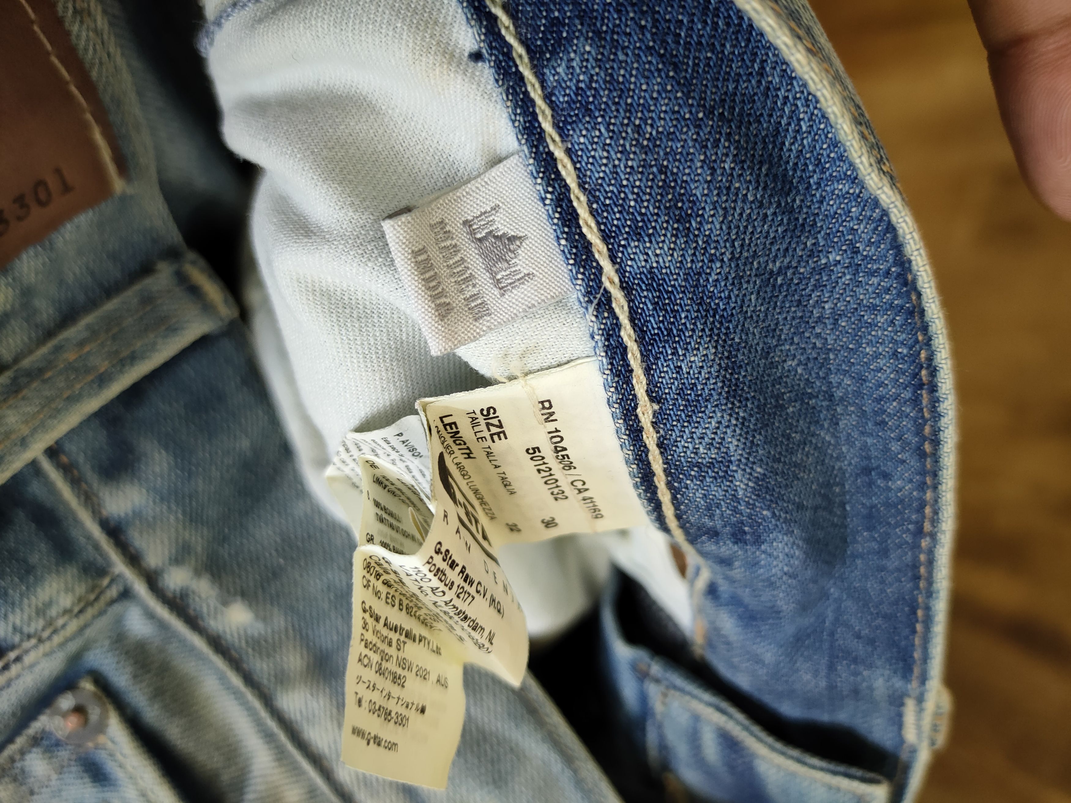 G-Star D Gstar Raw distressed denim streetwear jeans pants #46-963 Size US 30 / EU 46 - 16 Thumbnail