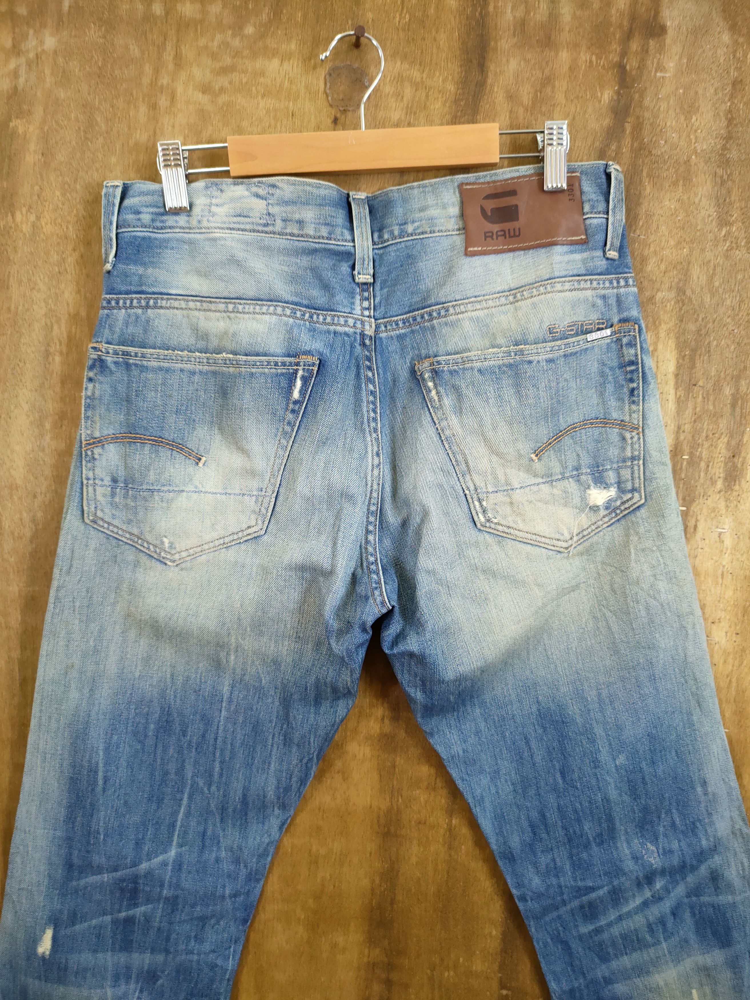 G-Star D Gstar Raw distressed denim streetwear jeans pants #46-963 Size US 30 / EU 46 - 12 Thumbnail