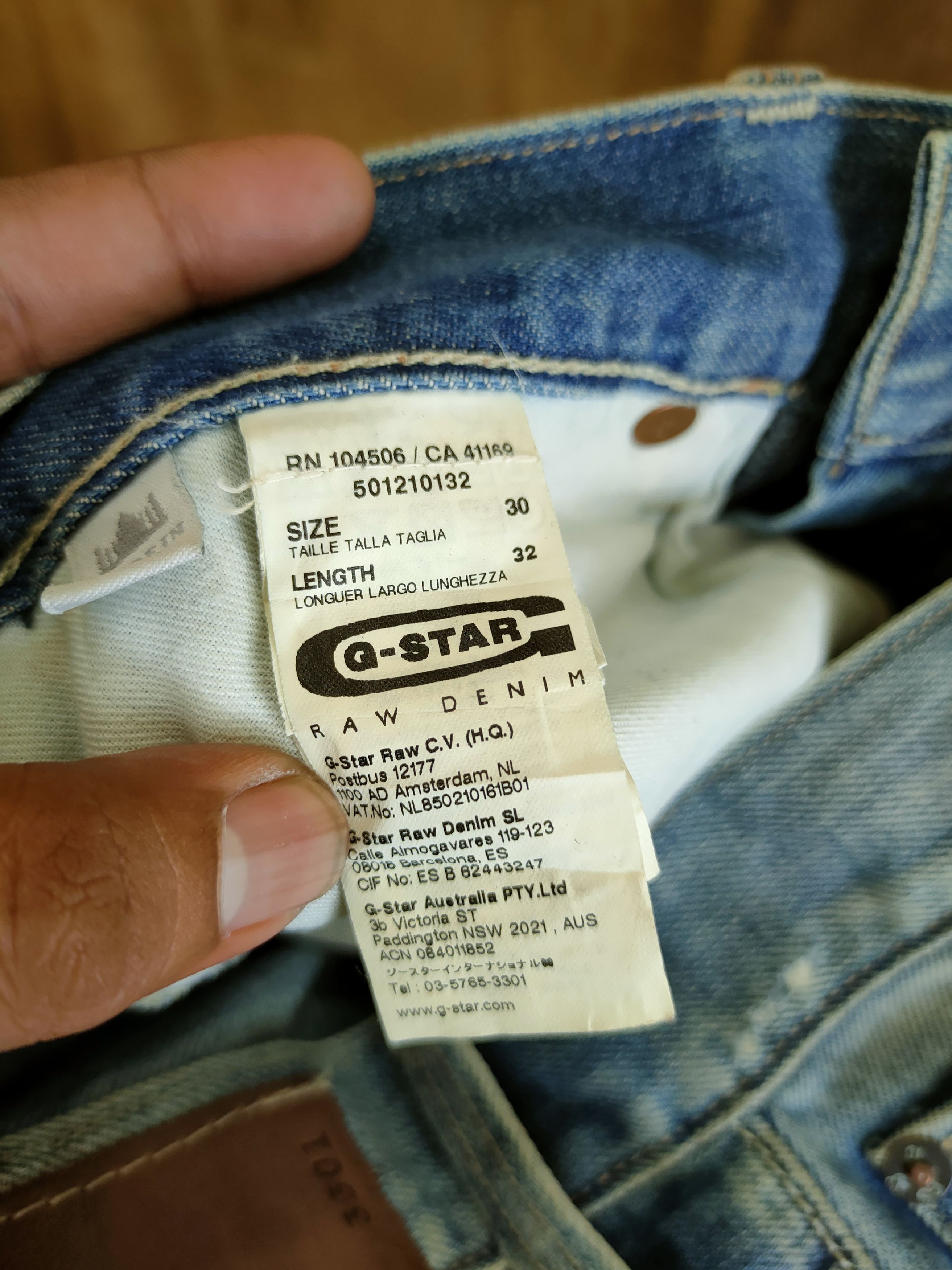 G-Star D Gstar Raw distressed denim streetwear jeans pants #46-963 Size US 30 / EU 46 - 15 Thumbnail