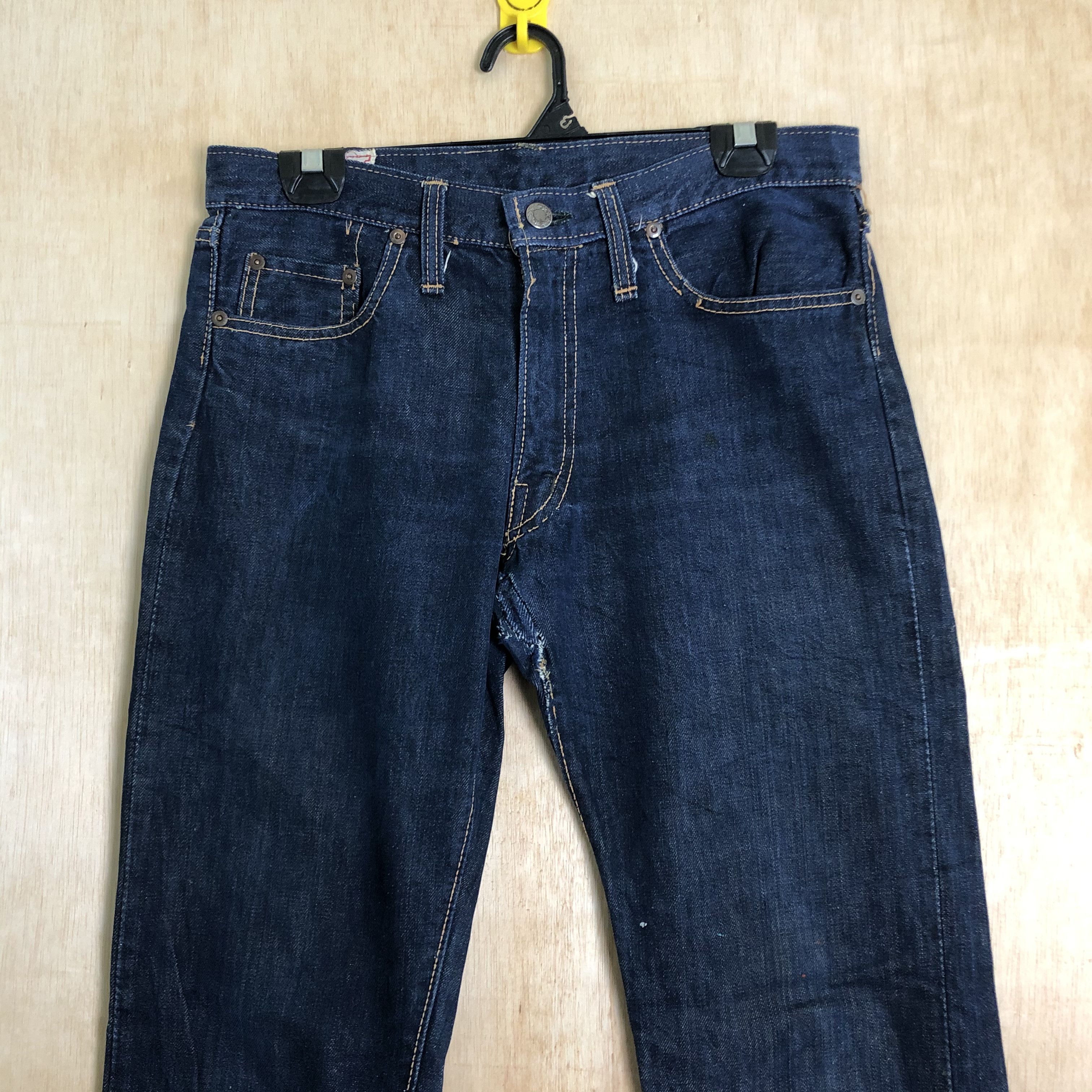 Japanese Brand DLL Vicerer dark Blue Denim streetwear #c010 Size US 31 - 2 Thumbnail