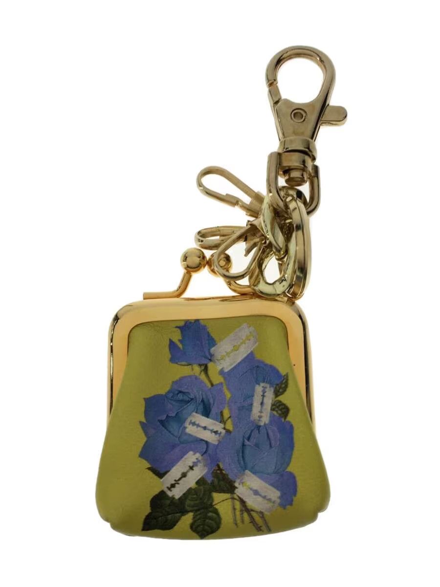 image of Undercover Razorblade Gamaguchi Keychain in Gold, Men's