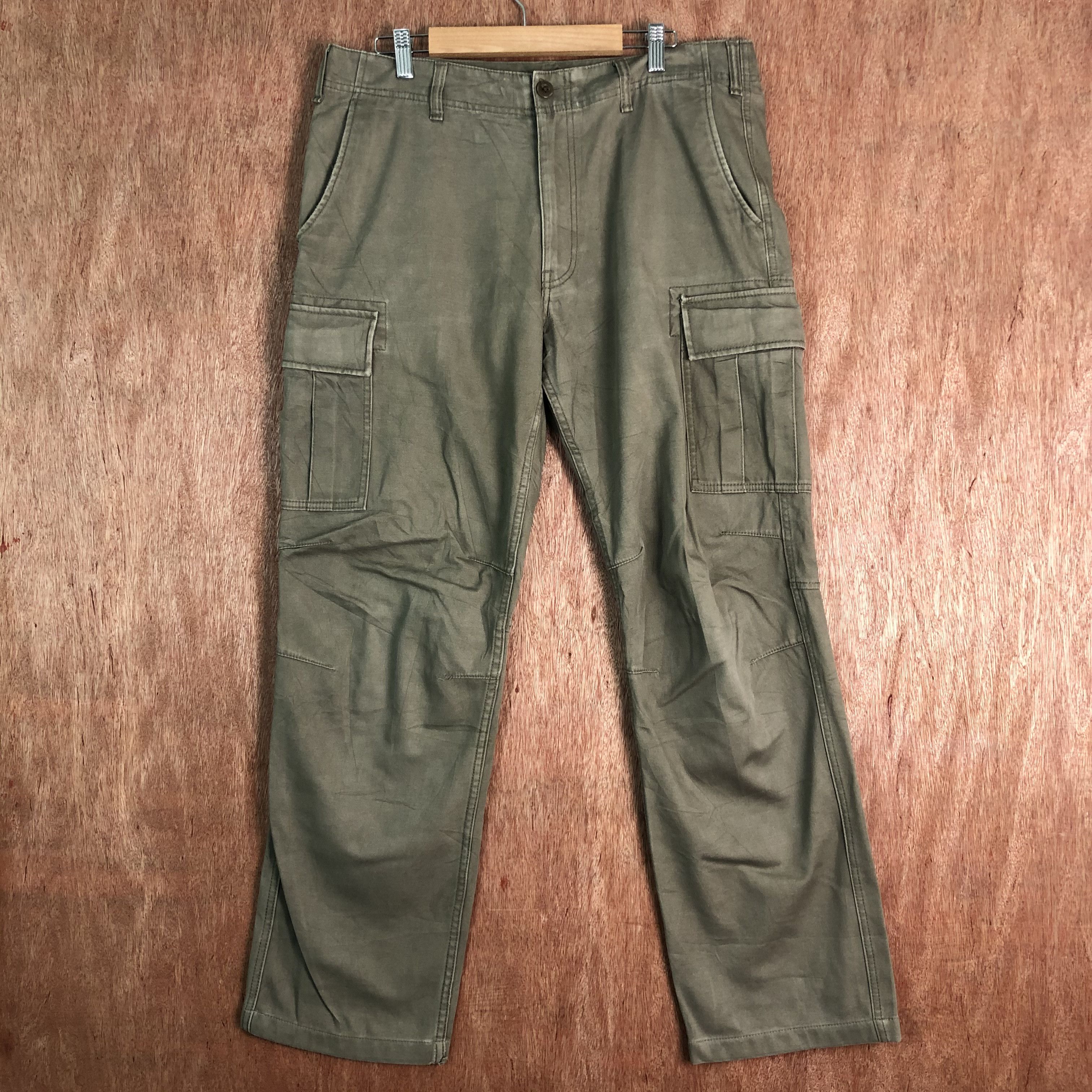 DLL Uniqlo brown vintage utility Multipocket Tactical #c105