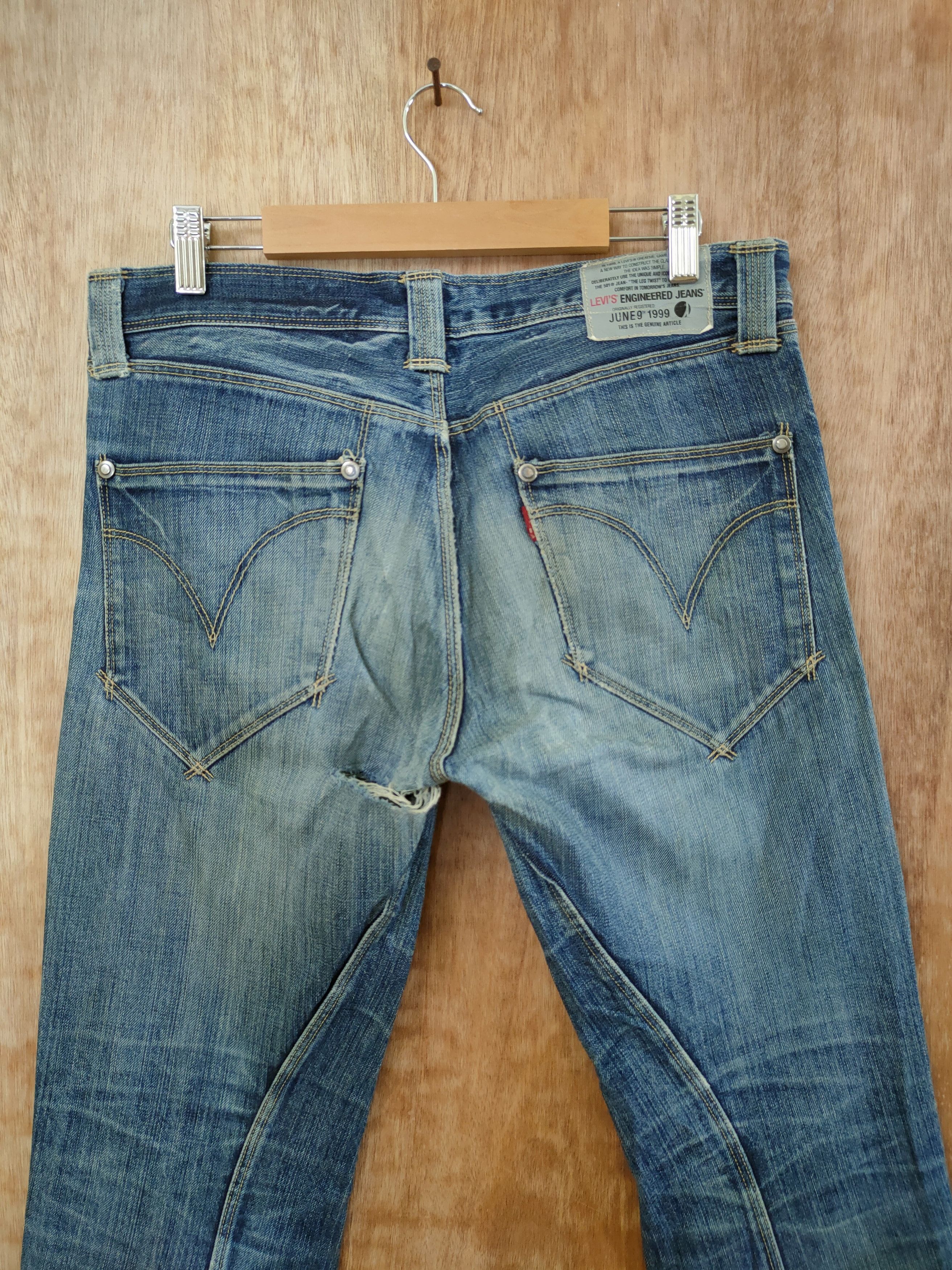 Levi's D levis engineered distressed denim jeans pants #46-822 Size US 31 - 10 Thumbnail
