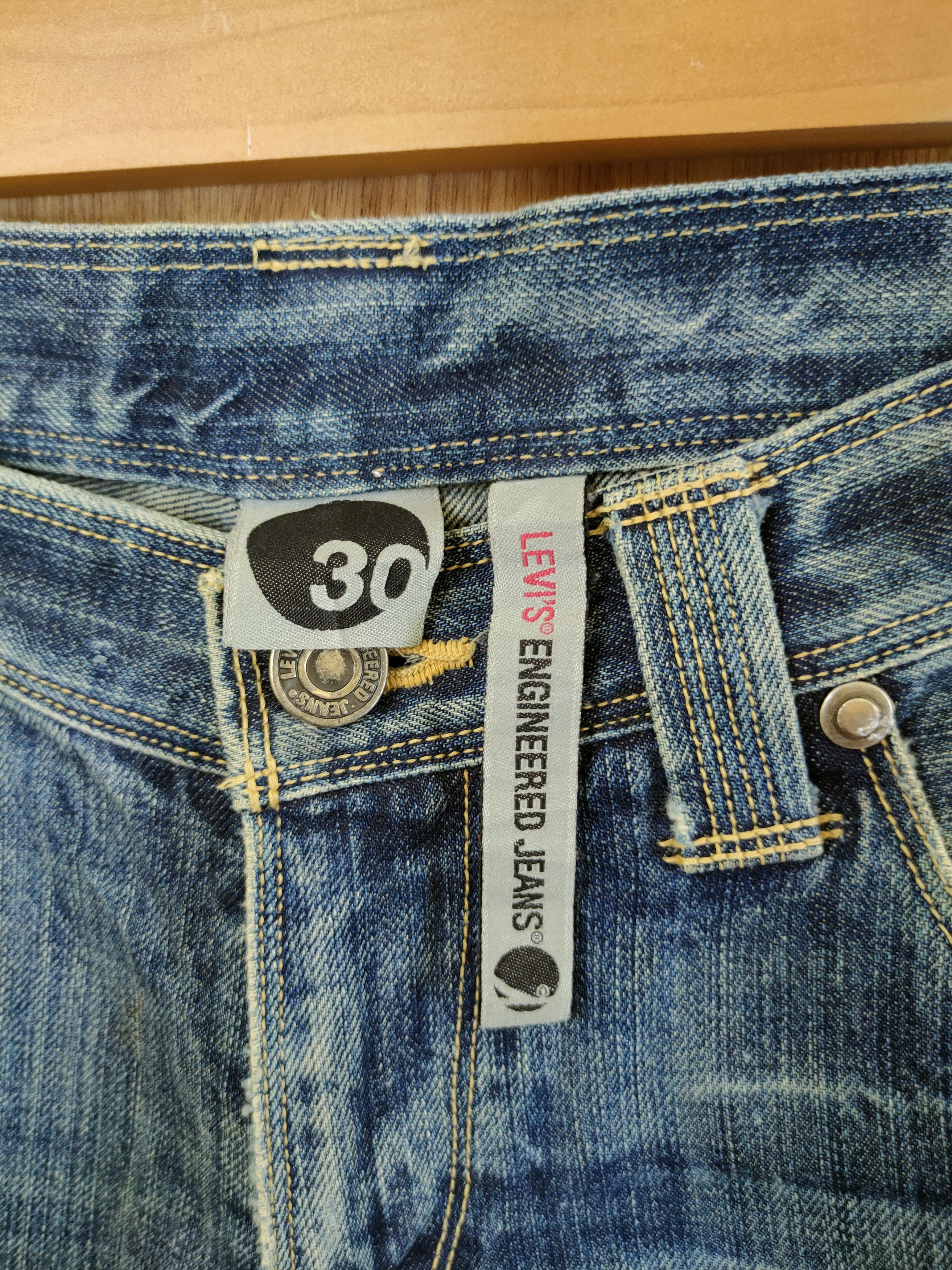 Levi's D levis engineered distressed denim jeans pants #46-822 Size US 31 - 5 Thumbnail