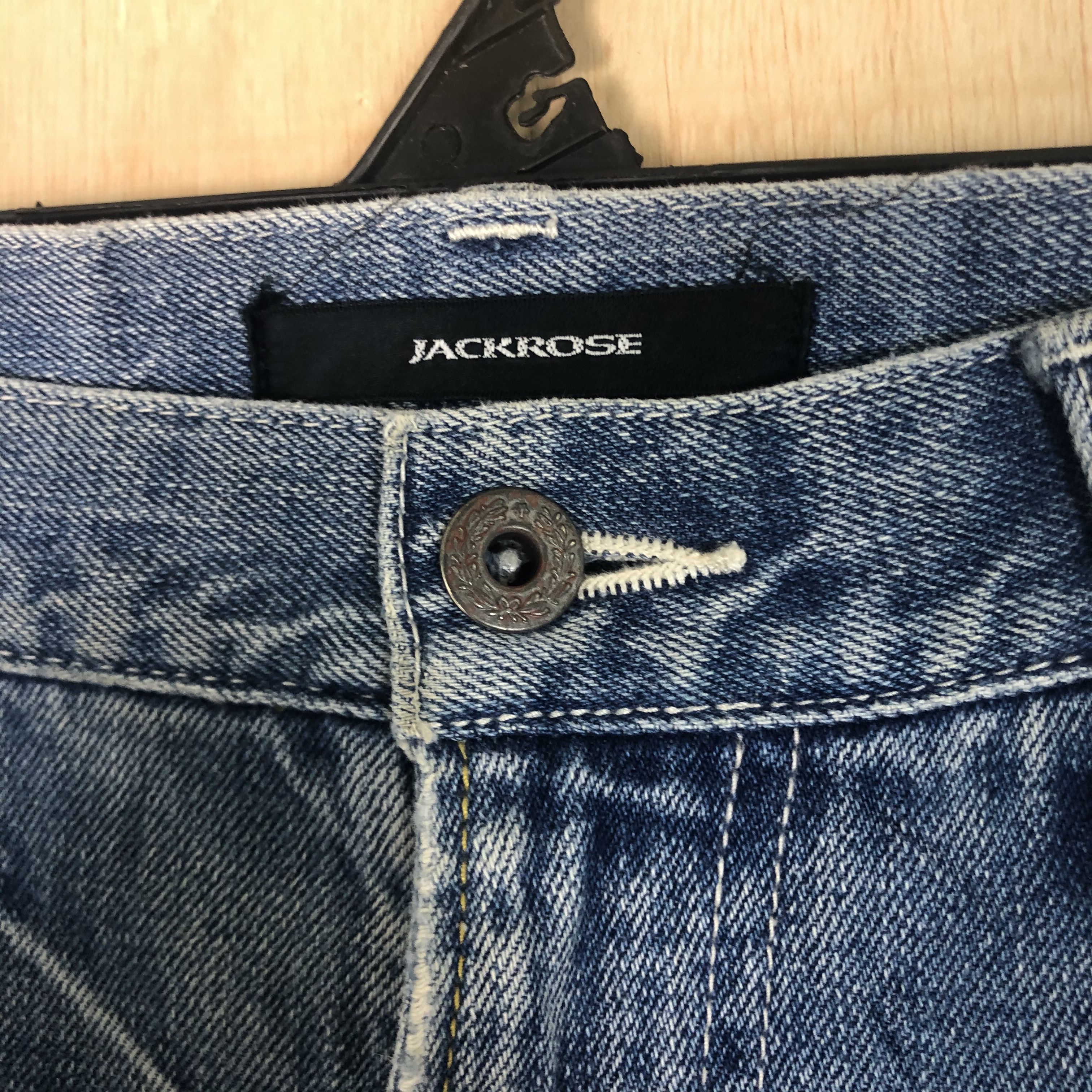 JACKROSE DLL Jack Rose Blue distressed Denim streetwear #C011 Size US 32 / EU 48 - 4 Thumbnail