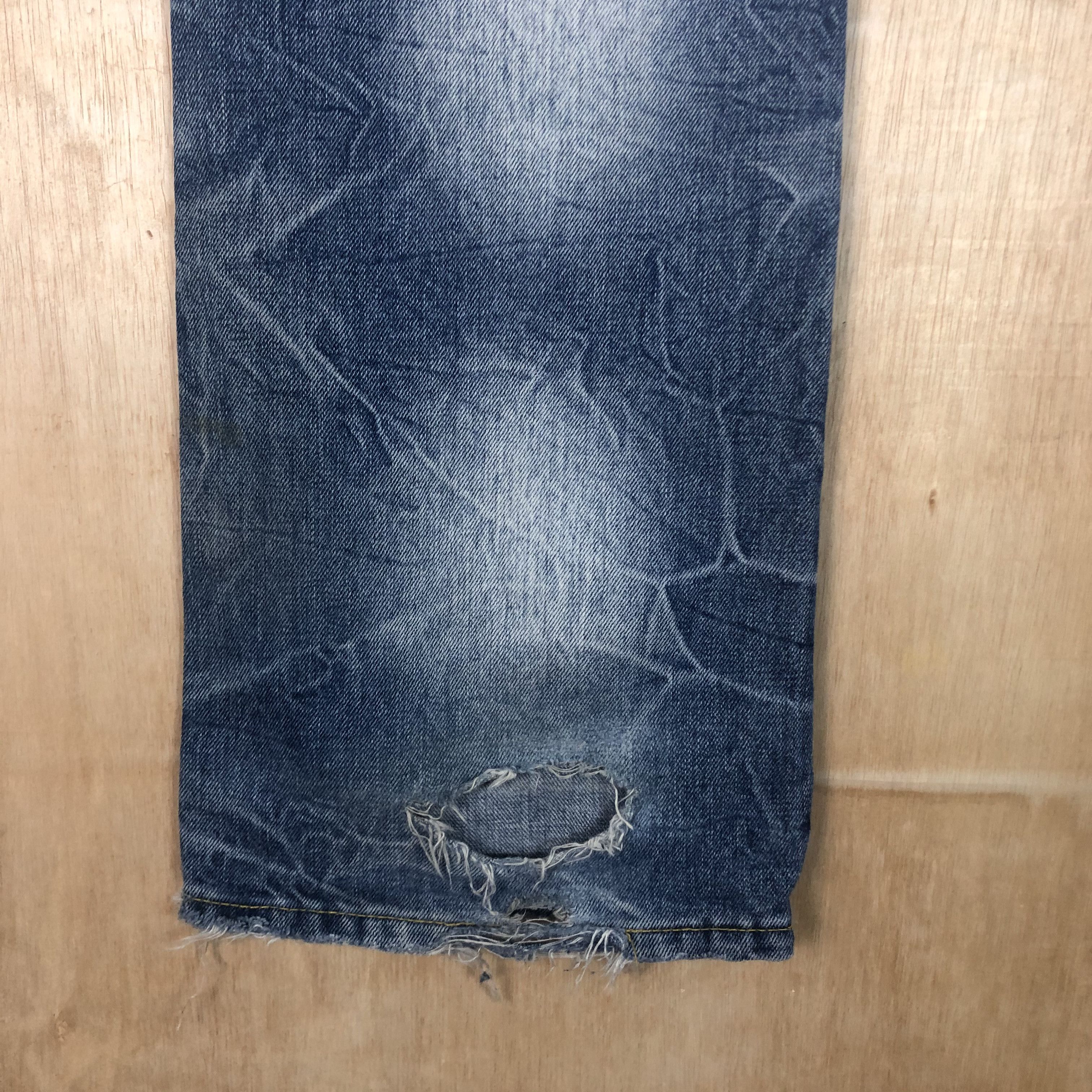 JACKROSE DLL Jack Rose Blue distressed Denim streetwear #C011 Size US 32 / EU 48 - 9 Thumbnail