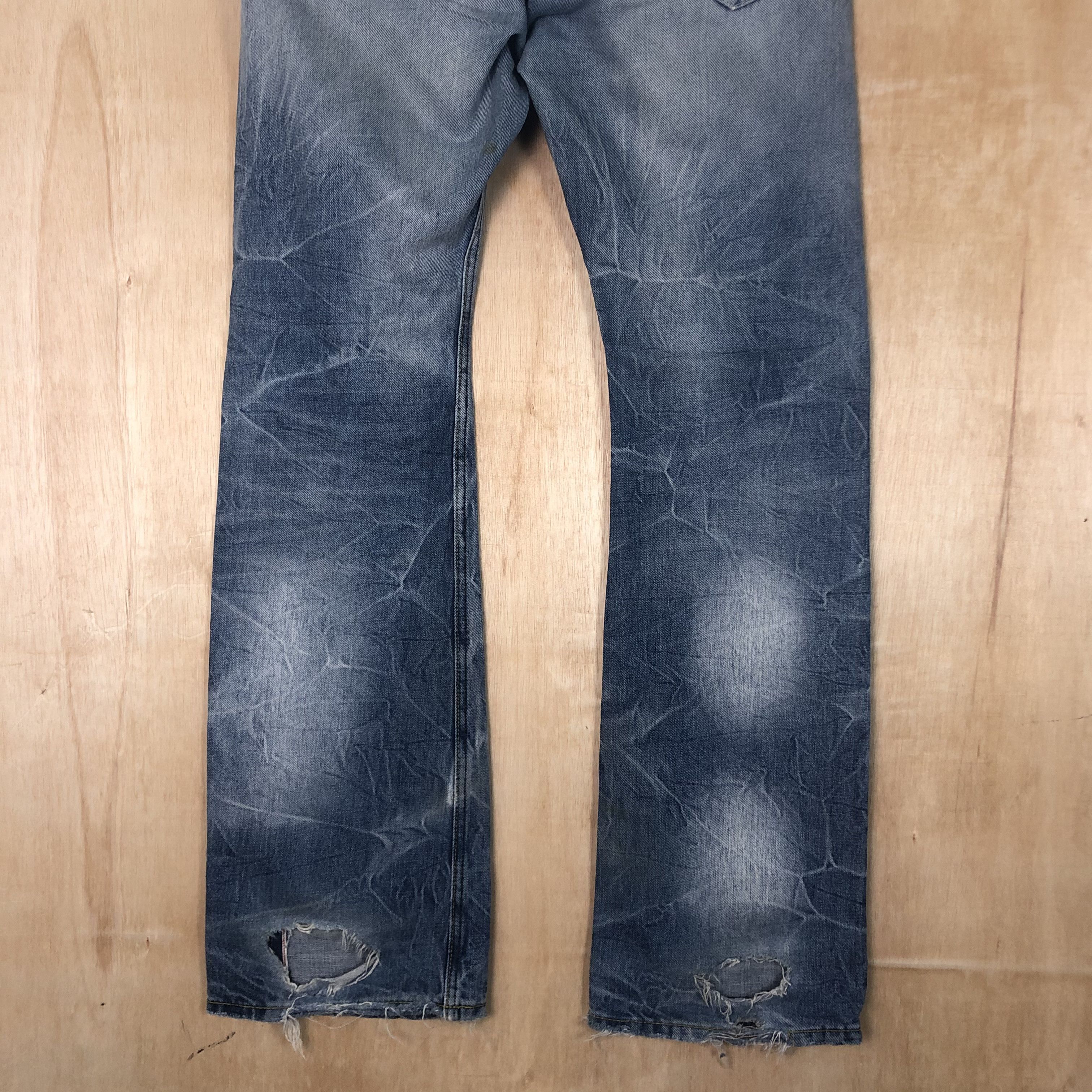 JACKROSE DLL Jack Rose Blue distressed Denim streetwear #C011 Size US 32 / EU 48 - 8 Thumbnail