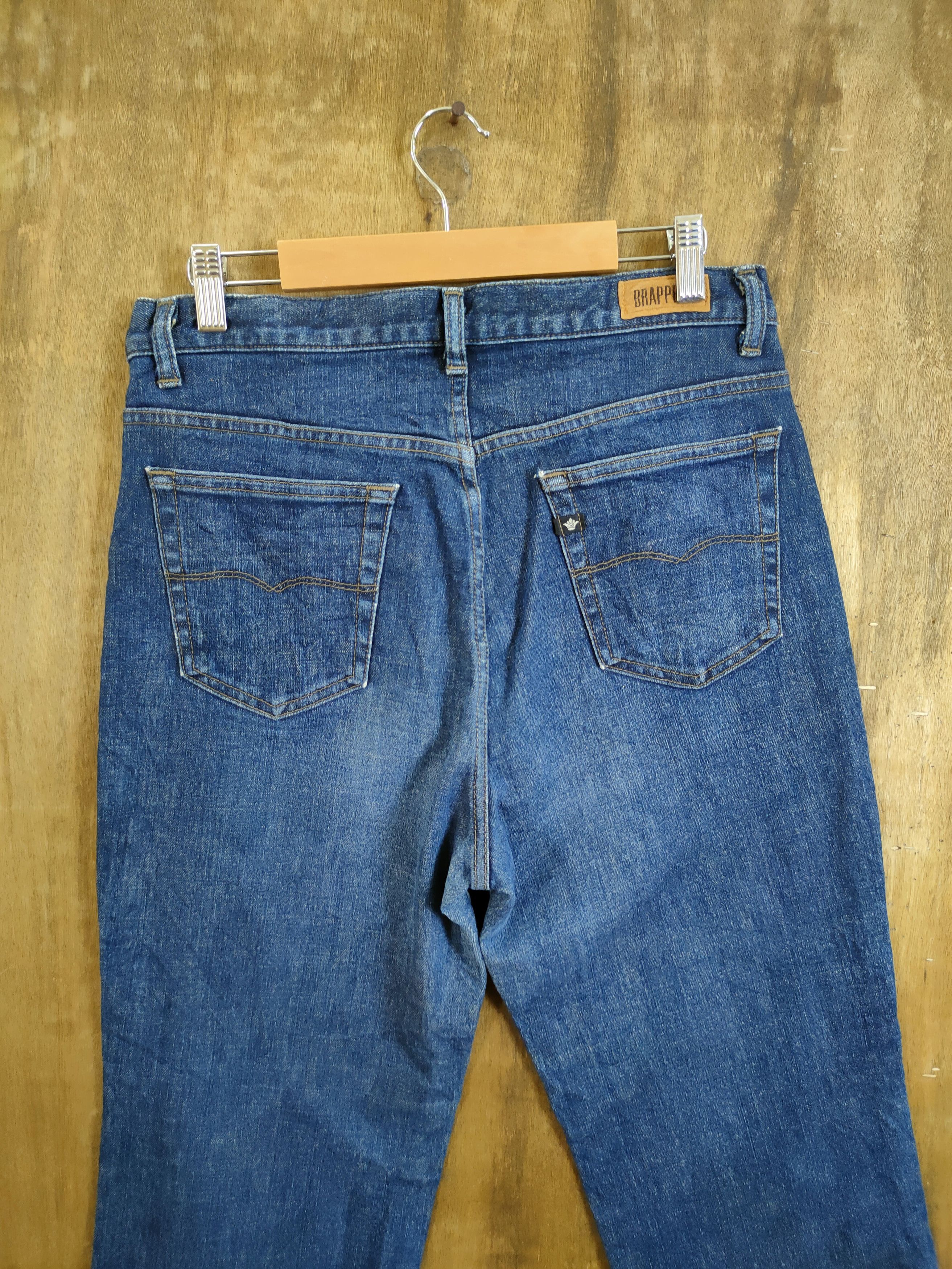 Japanese Brand Brappers blue denim vintage pants #46-740 Size US 30 / EU 46 - 7 Thumbnail