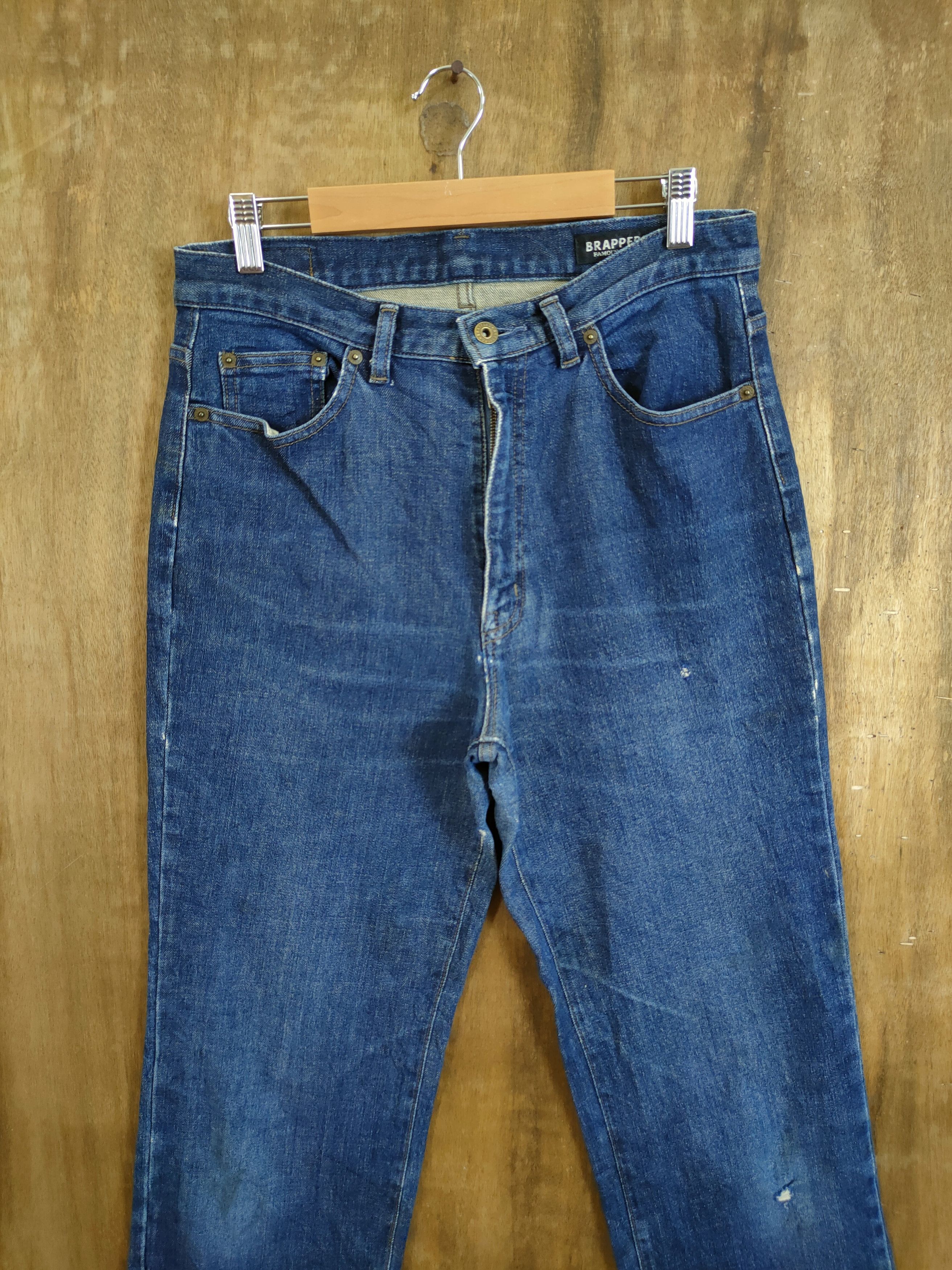 Japanese Brand Brappers blue denim vintage pants #46-740 Size US 30 / EU 46 - 3 Thumbnail